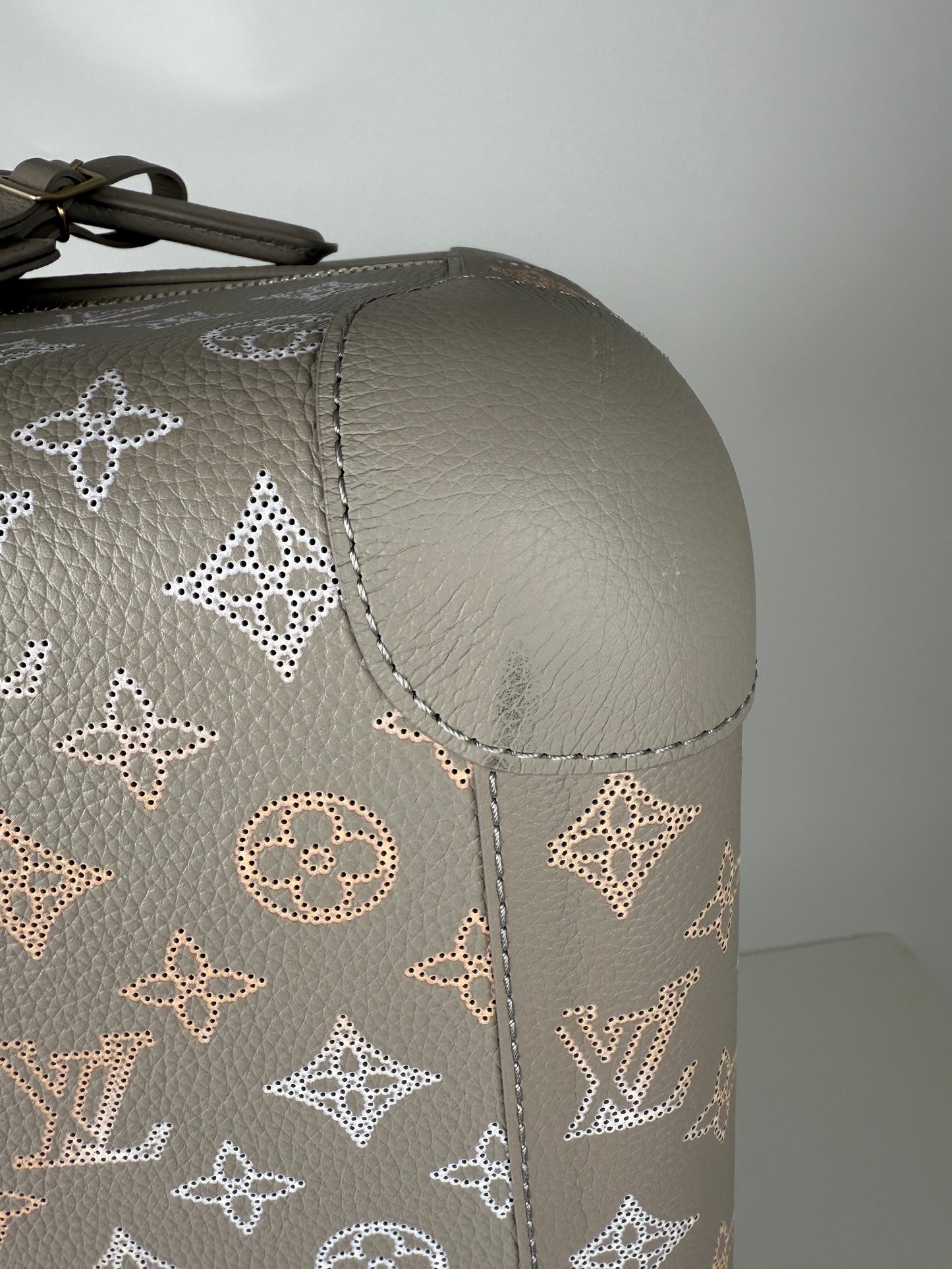 Louis Vuitton Horizon 55 Mahina Perforated Monogram Leather Suitcase
