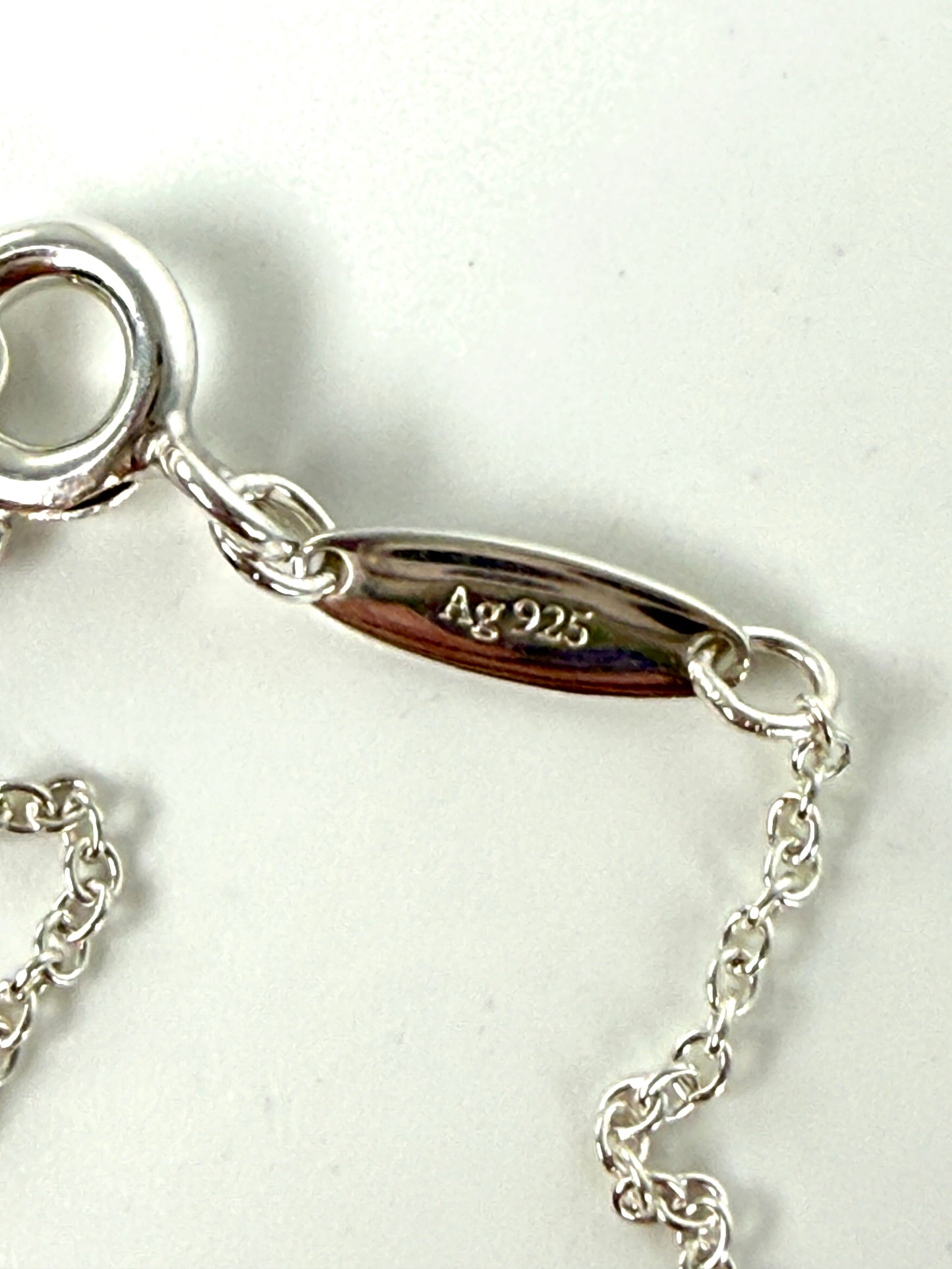 Tiffany & Co Elsa Peretti Open Heart Two Tone Sterling Silver and Gold Pendant Necklace