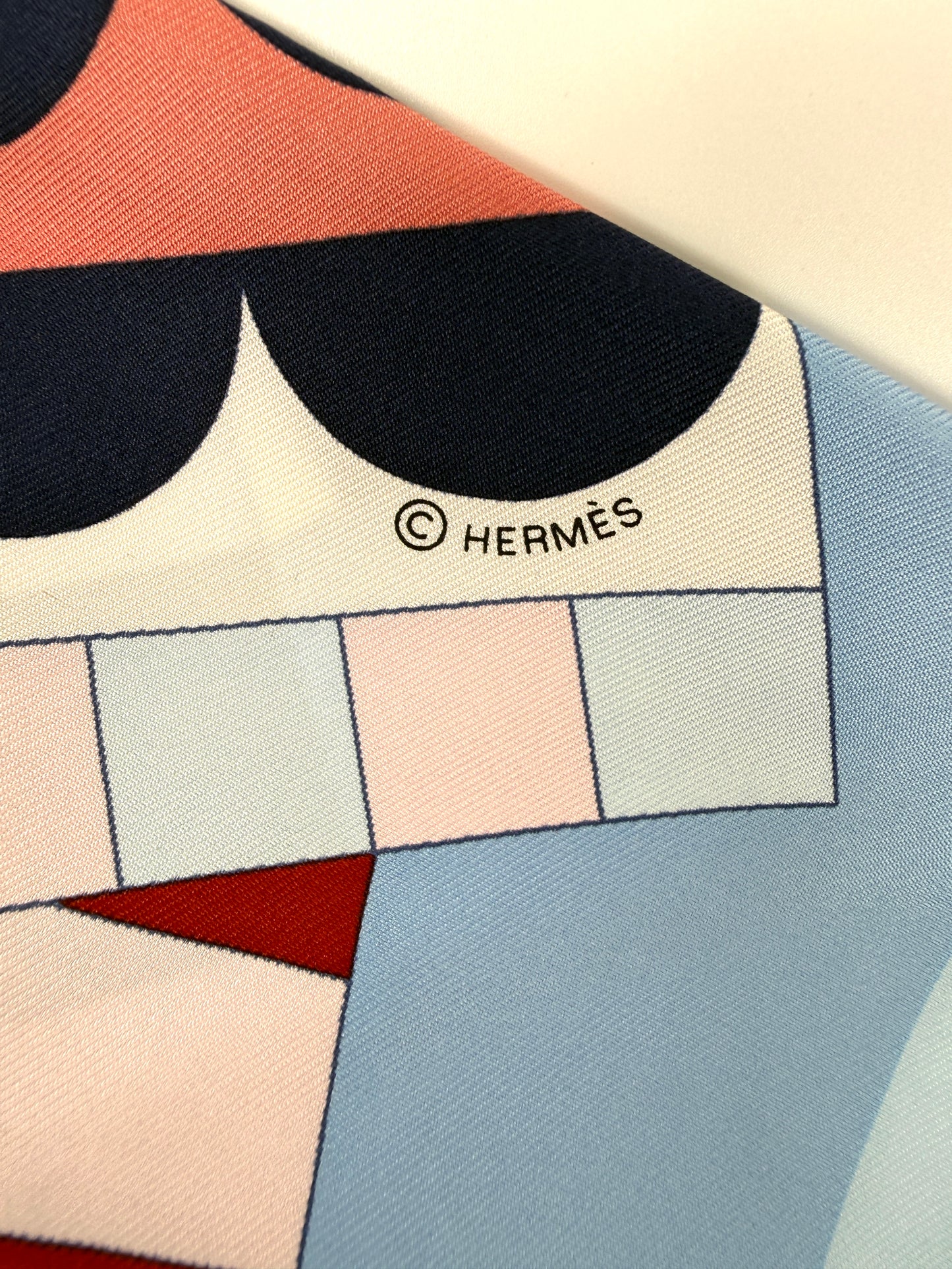 HERMES Cheval de Fete Horse Blue Green Rouge H Silk Square Scarf 90