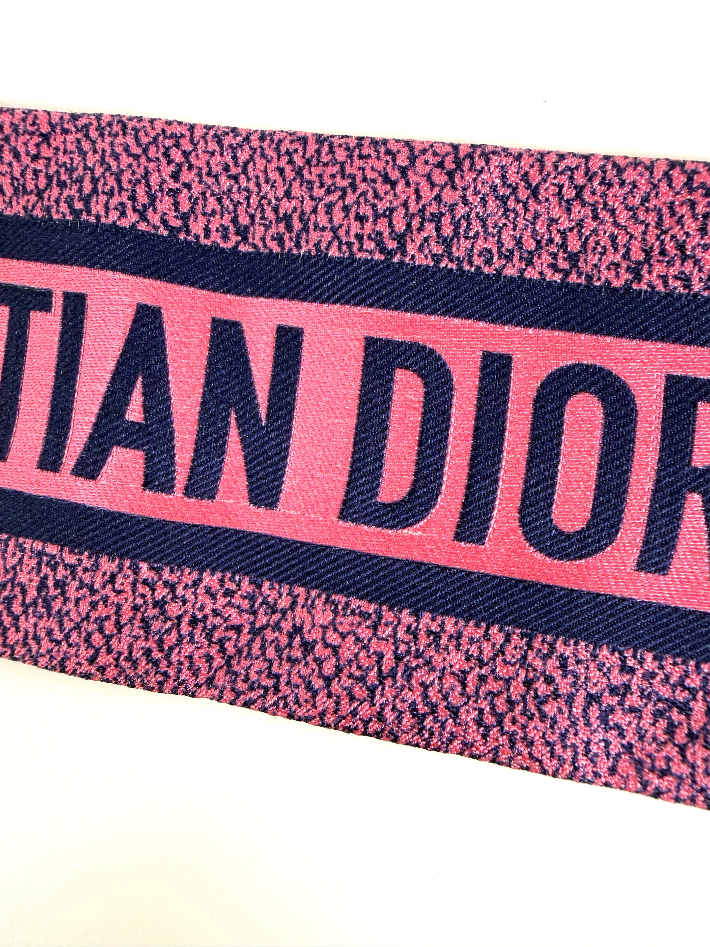 Christian Dior Dioriviera Tiole de Jouy Mitzah Pink Silk Floral Bandeau Scarf