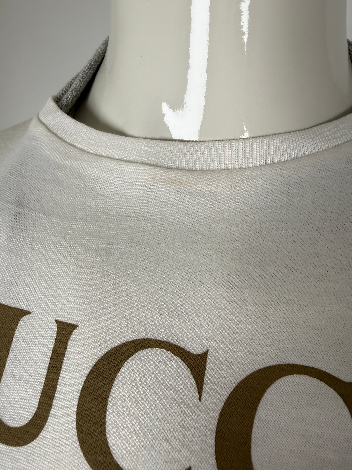GUCCI Kids’ White Logo Cotton Top T Shirt 10