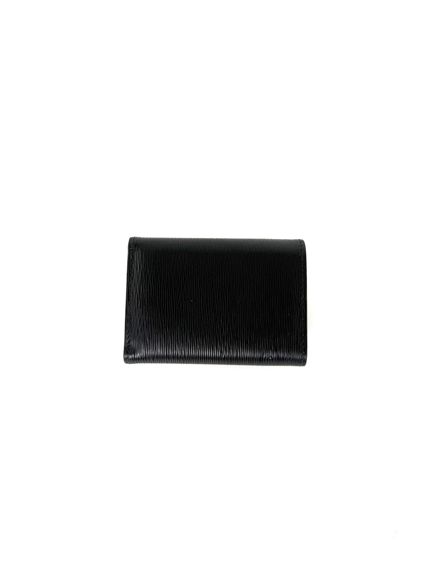 Prada Vitello Move Logo Leather Flap Compact Small Tri Fold Wallet