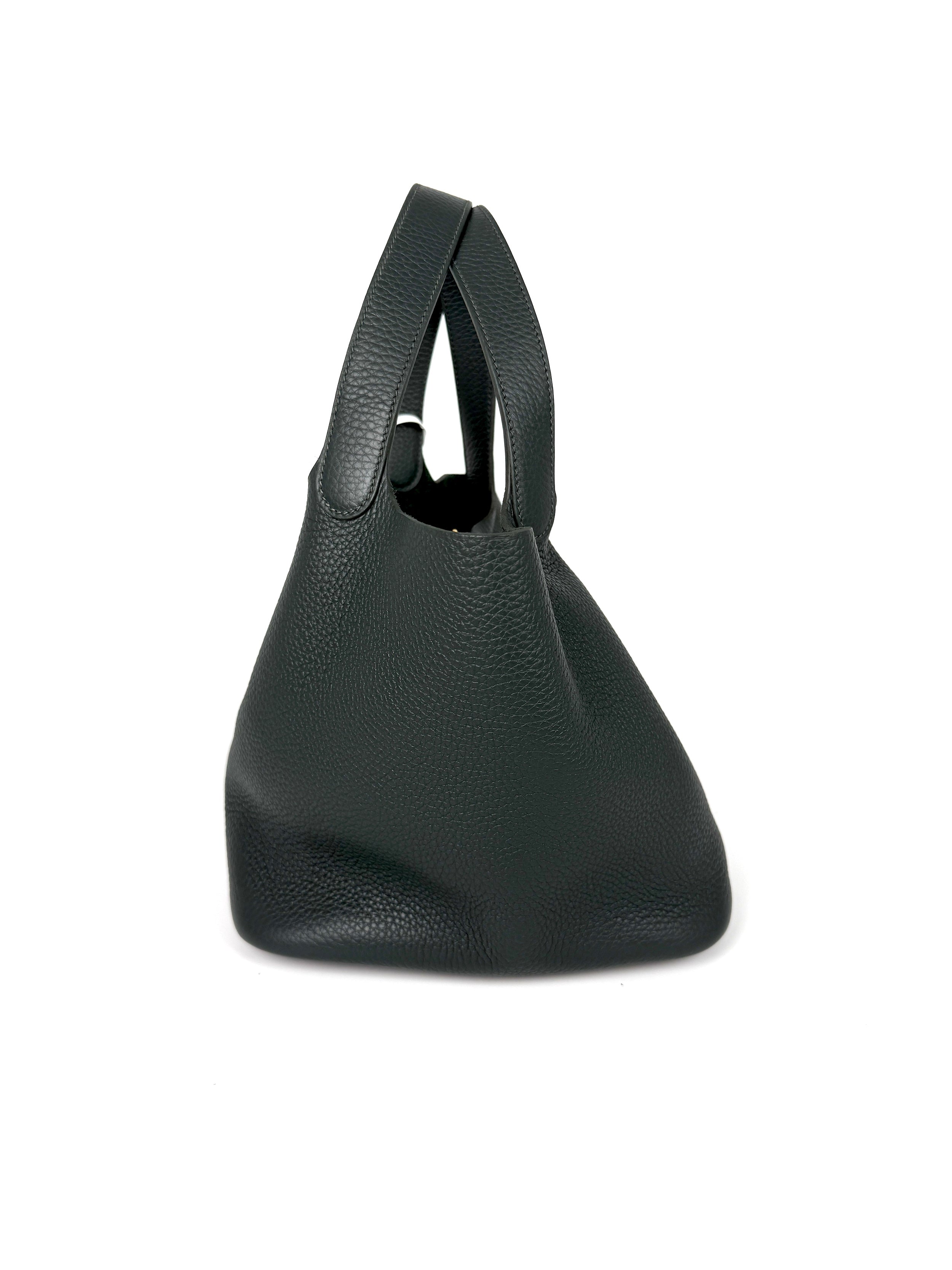 New HERMES Picotin Lock 22 MM Vert Mangrove Green Taurillon