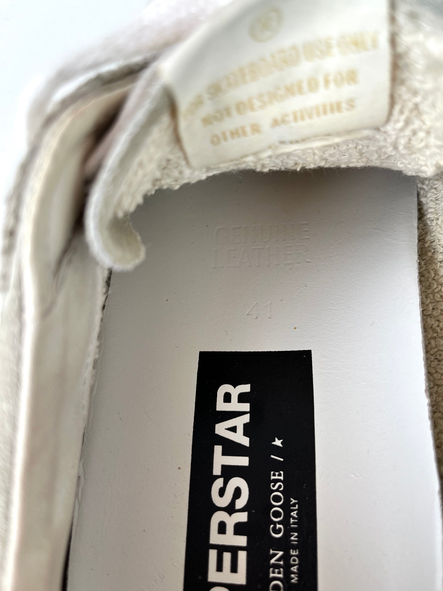 GOLDEN GOOSE Superstar Private Edition Gray Snakeskin Star Sneakers 41