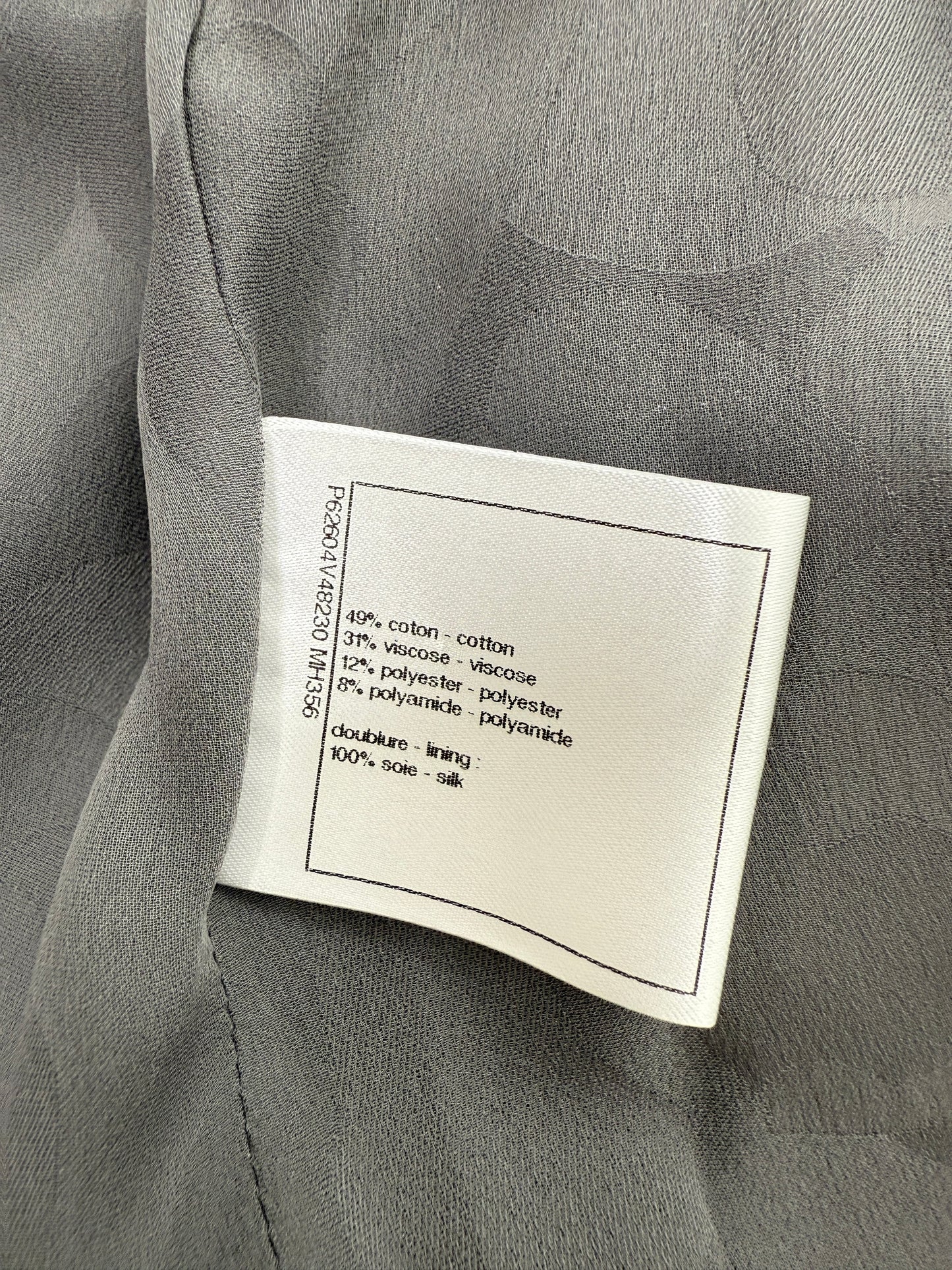 CHANEL Collared Runaway 2020 Black Gray Silver Long Tweed Coat Jacket 40 8