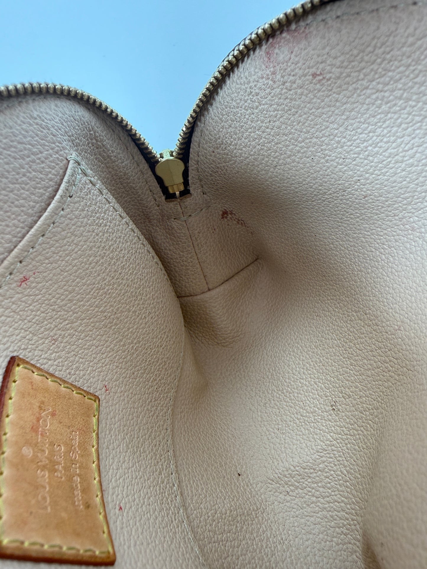 LOUIS VUITTON Brown Monogram Cosmetic Zip Pouch