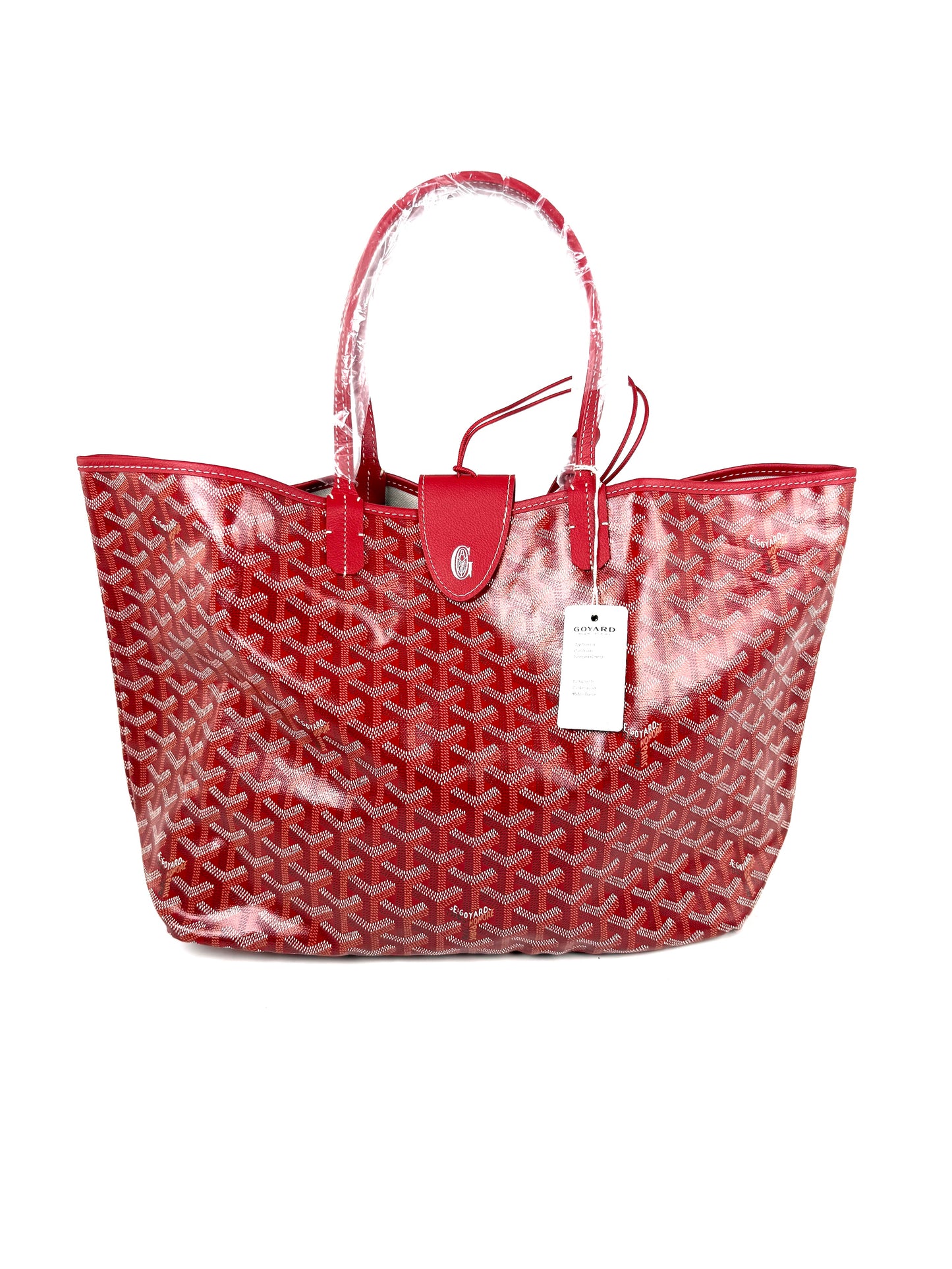 GOYARD Saint Louis PM Red Tote Bag with Pouch New