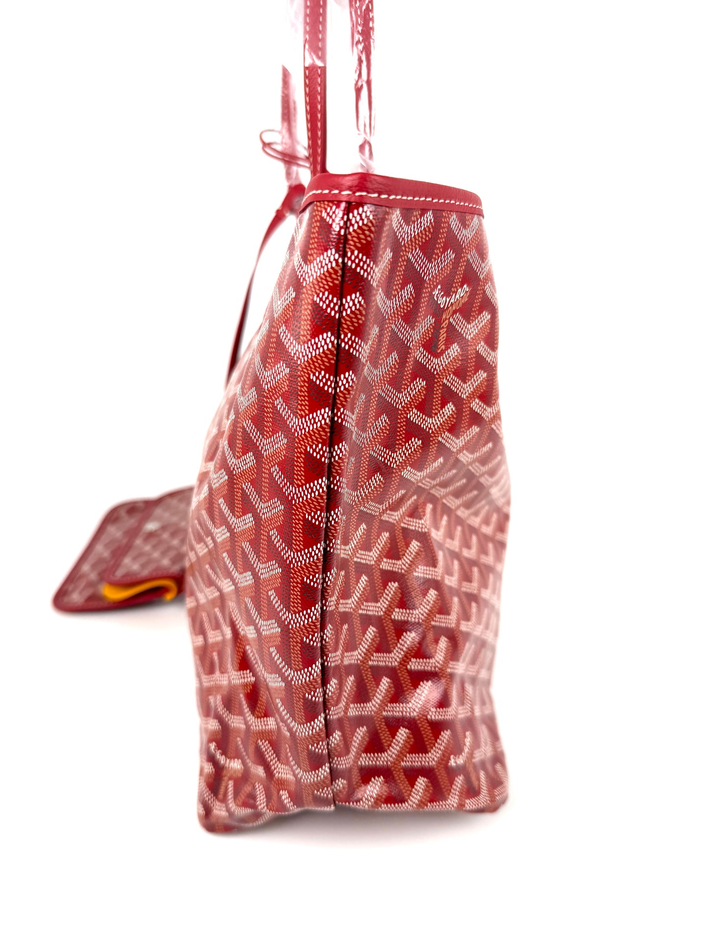 GOYARD Saint Louis PM Red Tote Bag with Pouch New