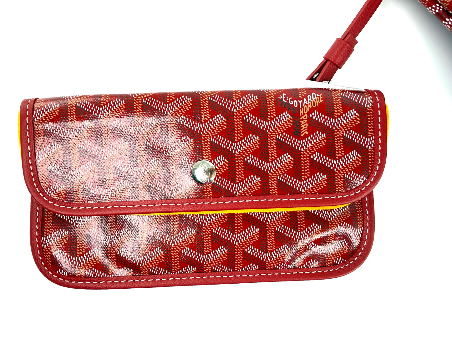GOYARD Saint Louis PM Red Tote Bag with Pouch New