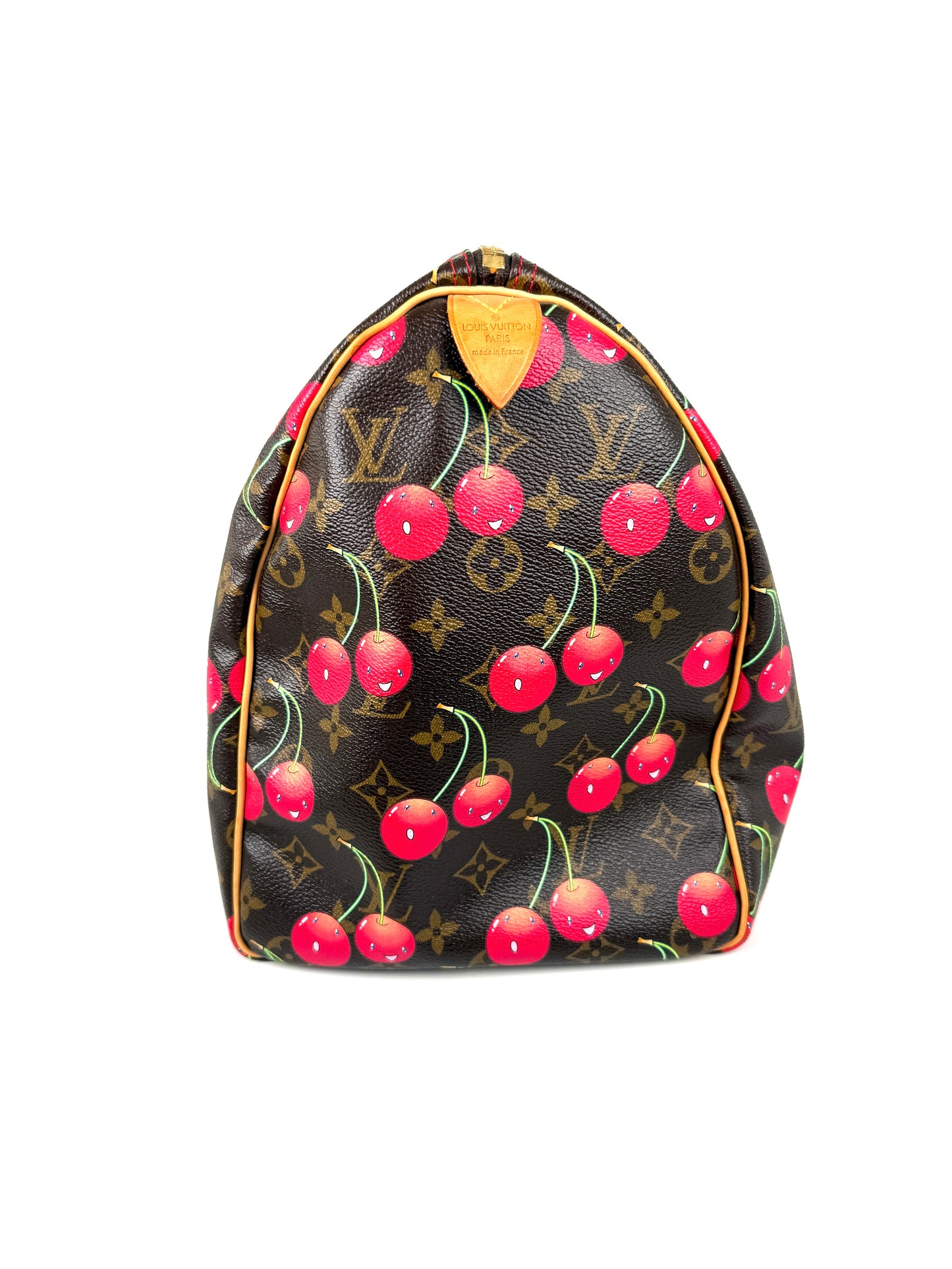 Vintage Louis Vuitton Keepall 45 Takashi Murakami Cerises Monogram Duffle Weekender Cherry Travel Bag