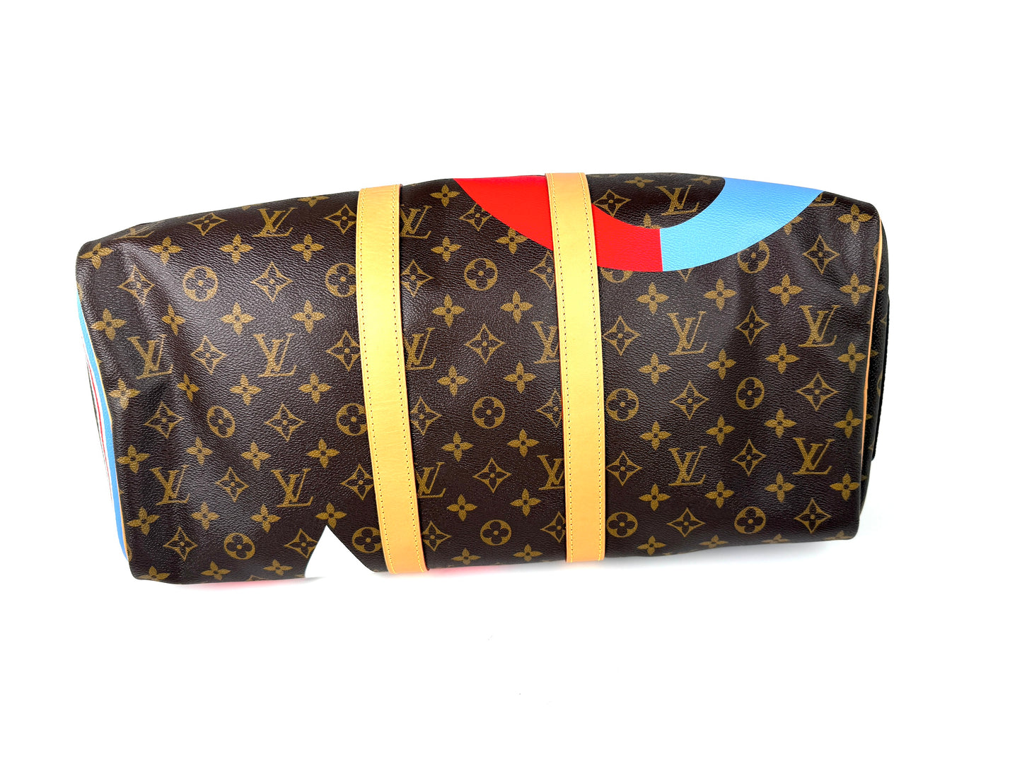 Louis Vuitton Game on Keepall 45 Bandouliere Monogram Duffle Weekender Travel Bag