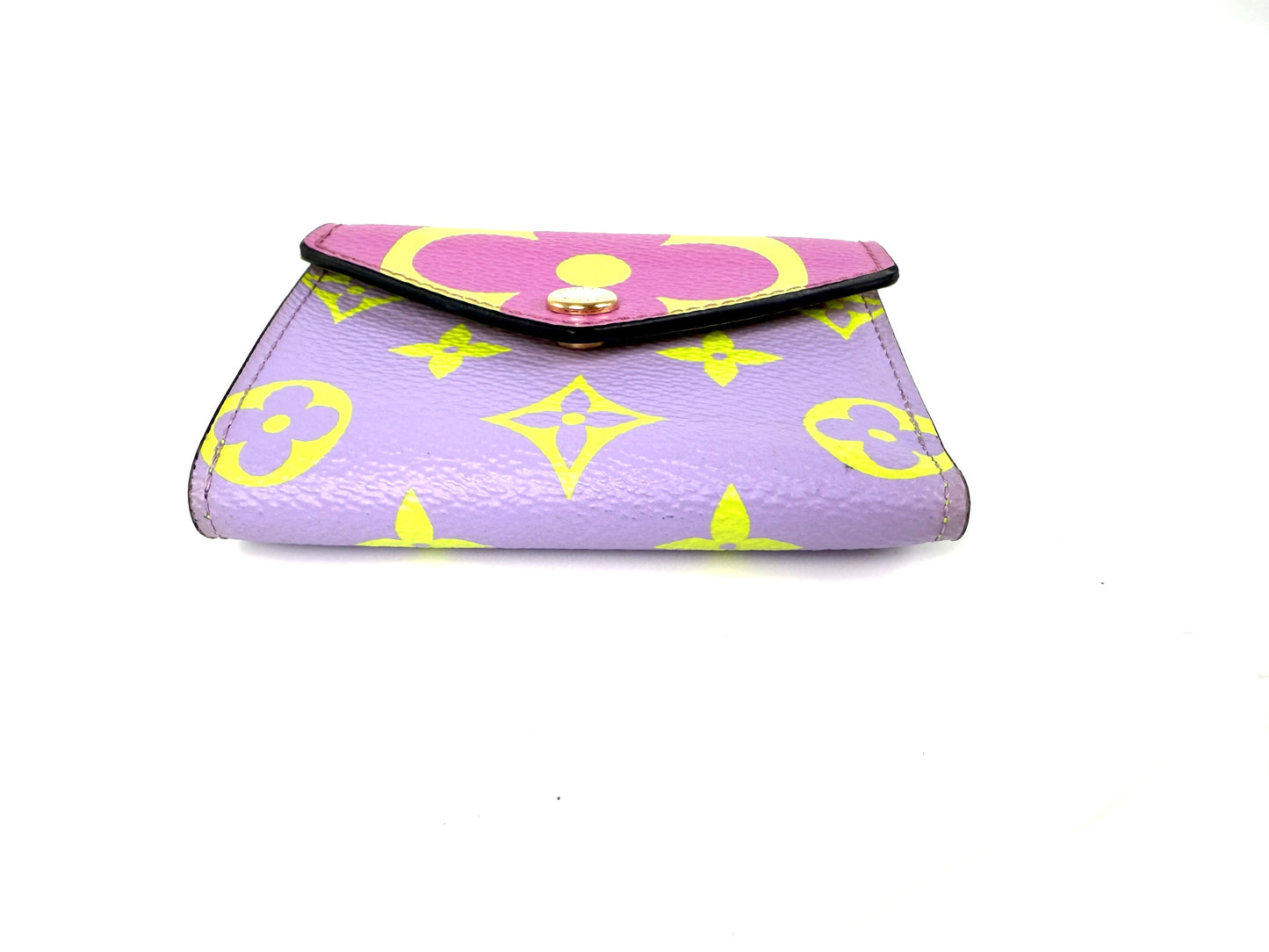 Louis Vuitton Zoe Giant Monogram Lilac Multicolor Flap Compact Wallet