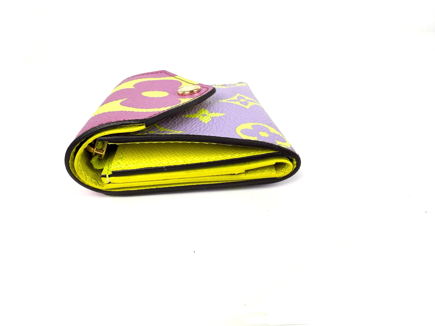 Louis Vuitton Zoe Giant Monogram Lilac Multicolor Flap Compact Wallet