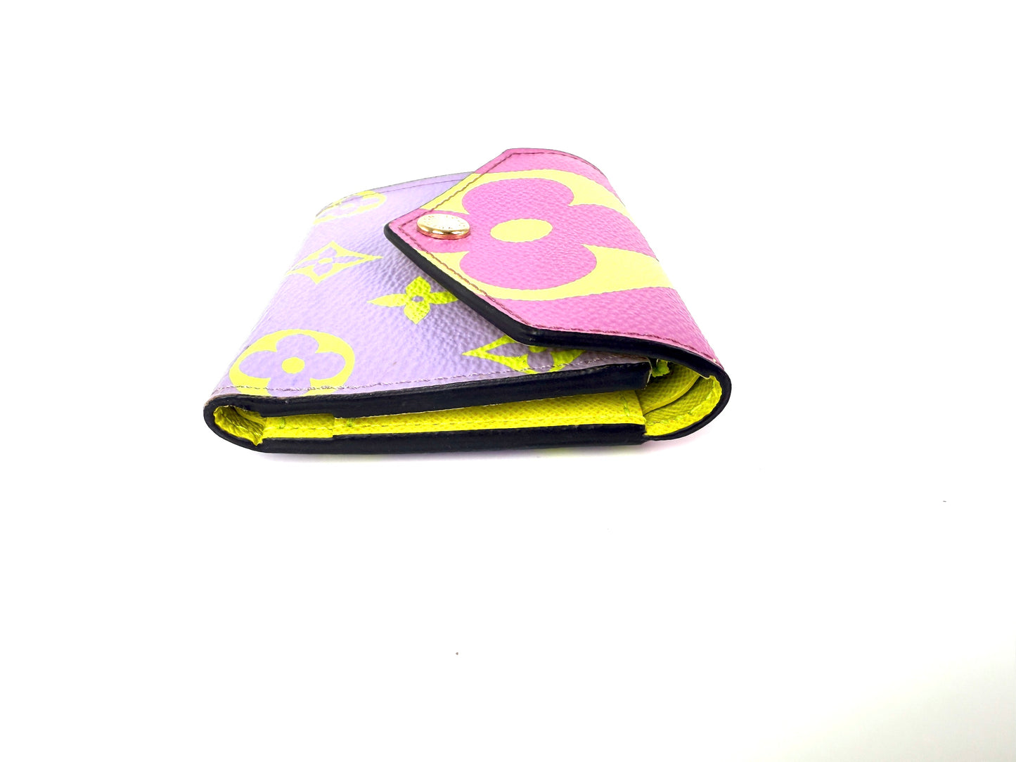 Louis Vuitton Zoe Giant Monogram Lilac Multicolor Flap Compact Wallet