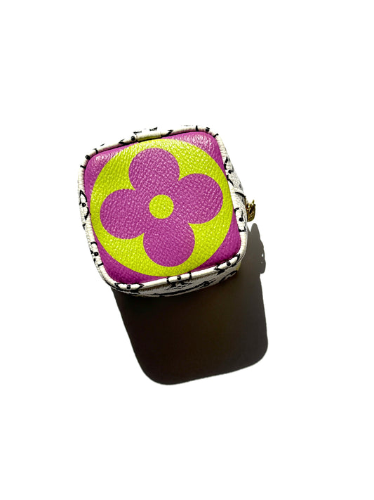 Louis Vuitton Cube Coin Giant Monogram Lilac Multicolor Zip Purse
