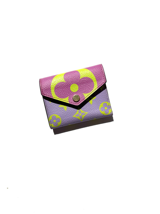 Louis Vuitton Zoe Giant Monogram Lilac Multicolor Flap Compact Wallet 