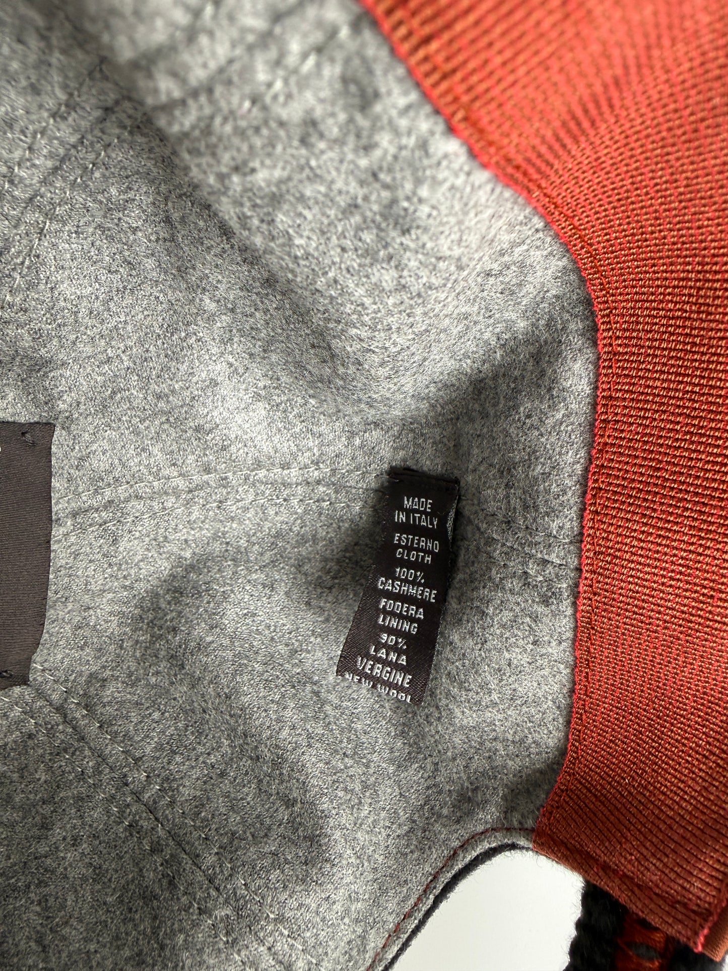 Loro Piana Black Cashmere Storm System Baseball Cap Hat L