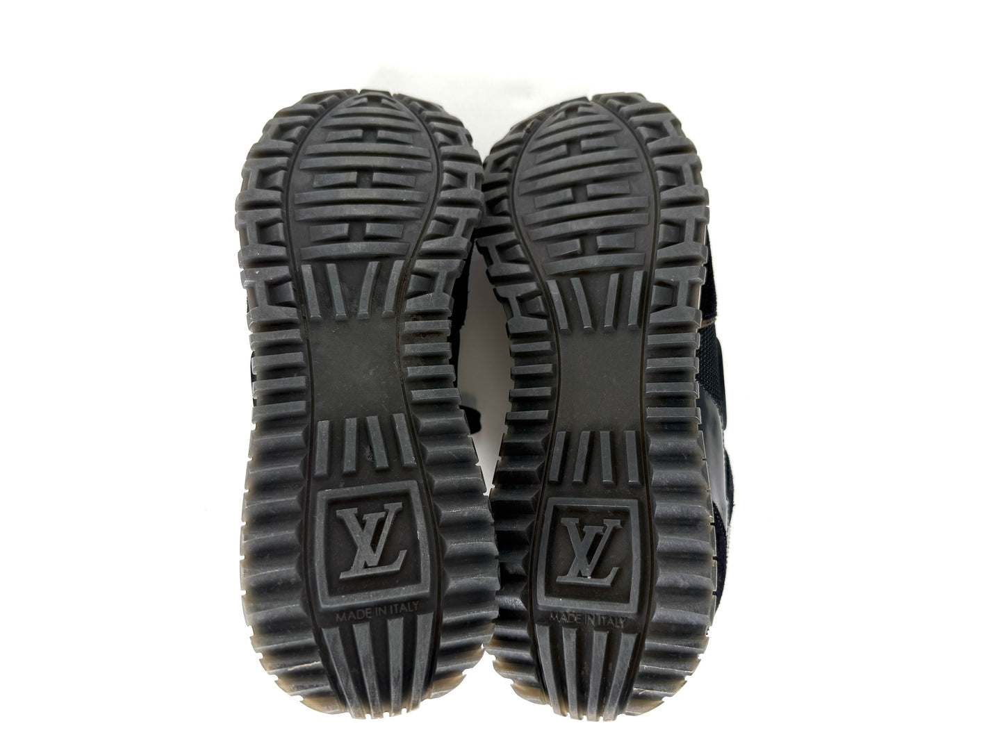 Louis Vuitton Monogram Black LV Logo Run Away Sneakers 36.5 6