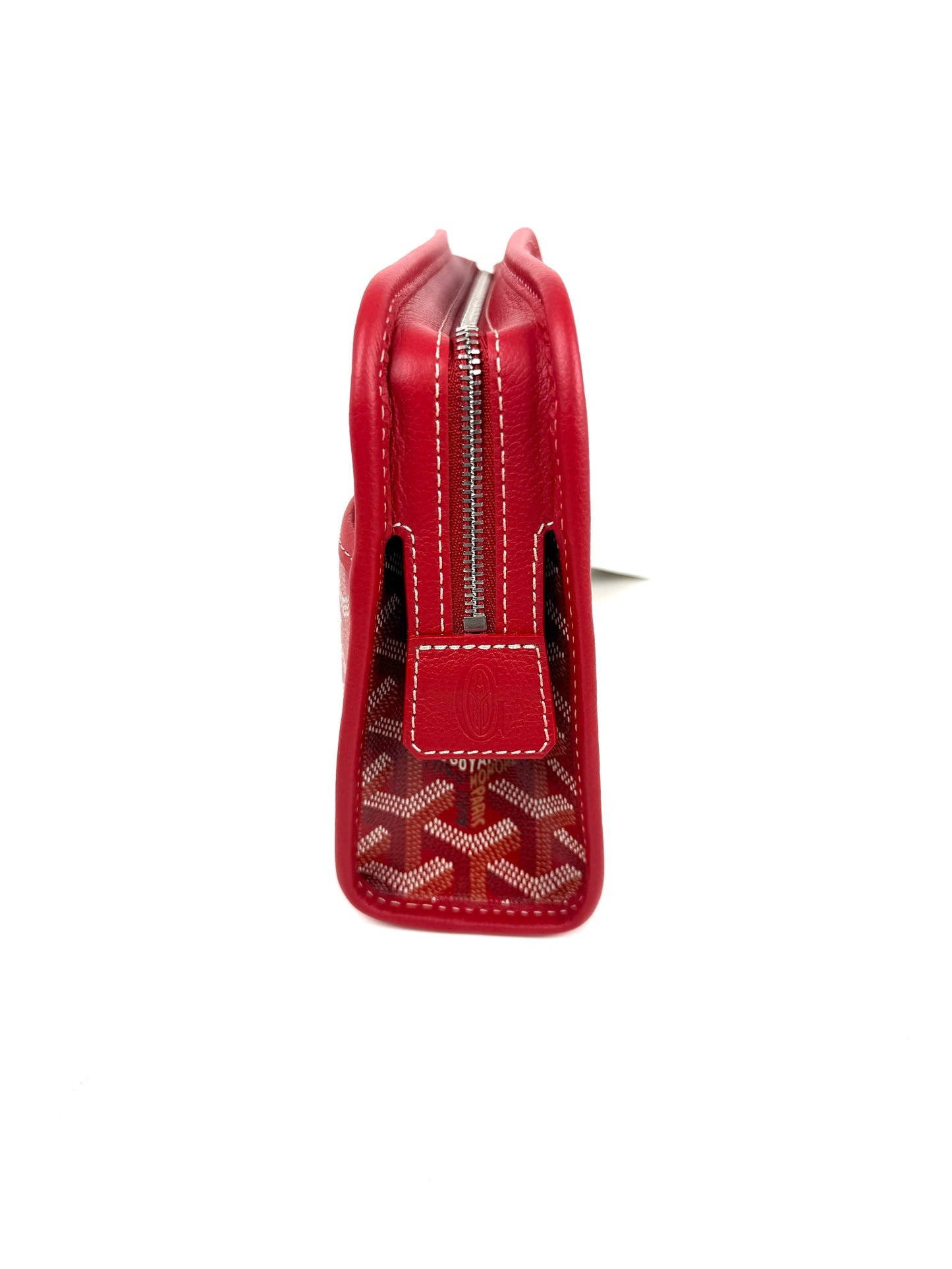 GOYARD Jouvence Red Pouch Cosmetic Toiletry Case PM New