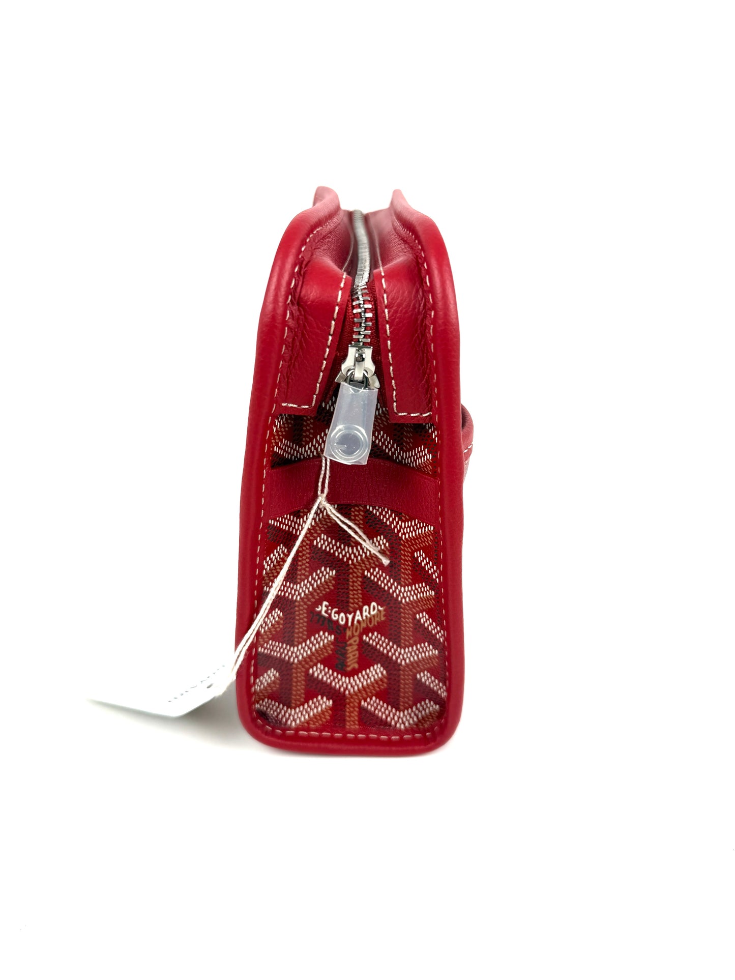 GOYARD Jouvence Red Pouch Cosmetic Toiletry Case PM New