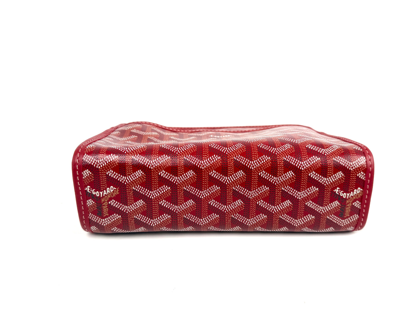 GOYARD Jouvence Red Pouch Cosmetic Toiletry Case PM New