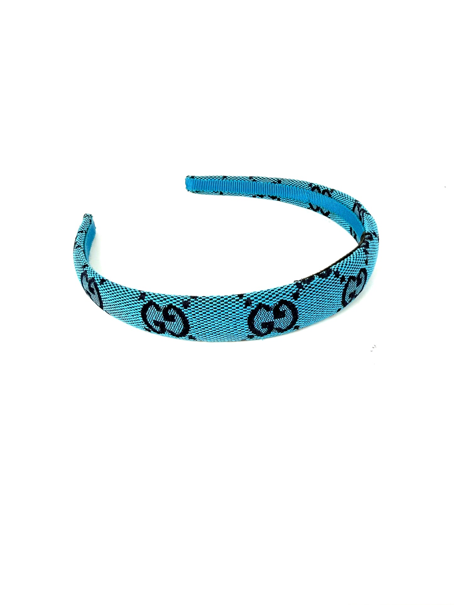 GUCCI Blue GG Monogram Canvas Headband