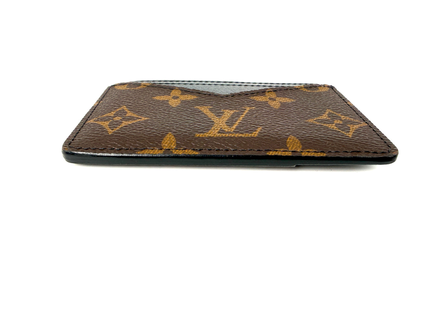 Louis Vuitton Macassar Neo Porte-Cartes Brown Black Monogram Card Case Holder