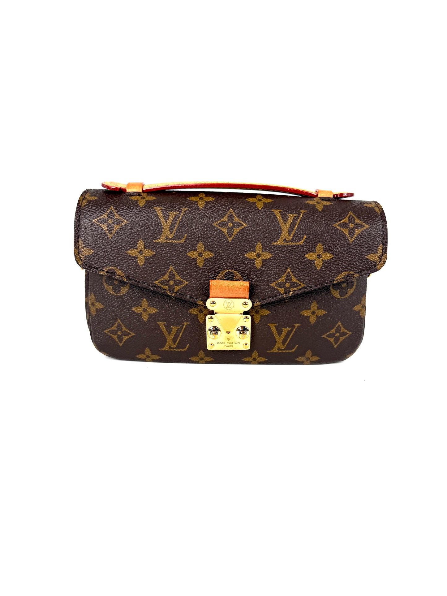 Louis Vuitton Pochette Metis East West Brown Monogram Crossbody Bag