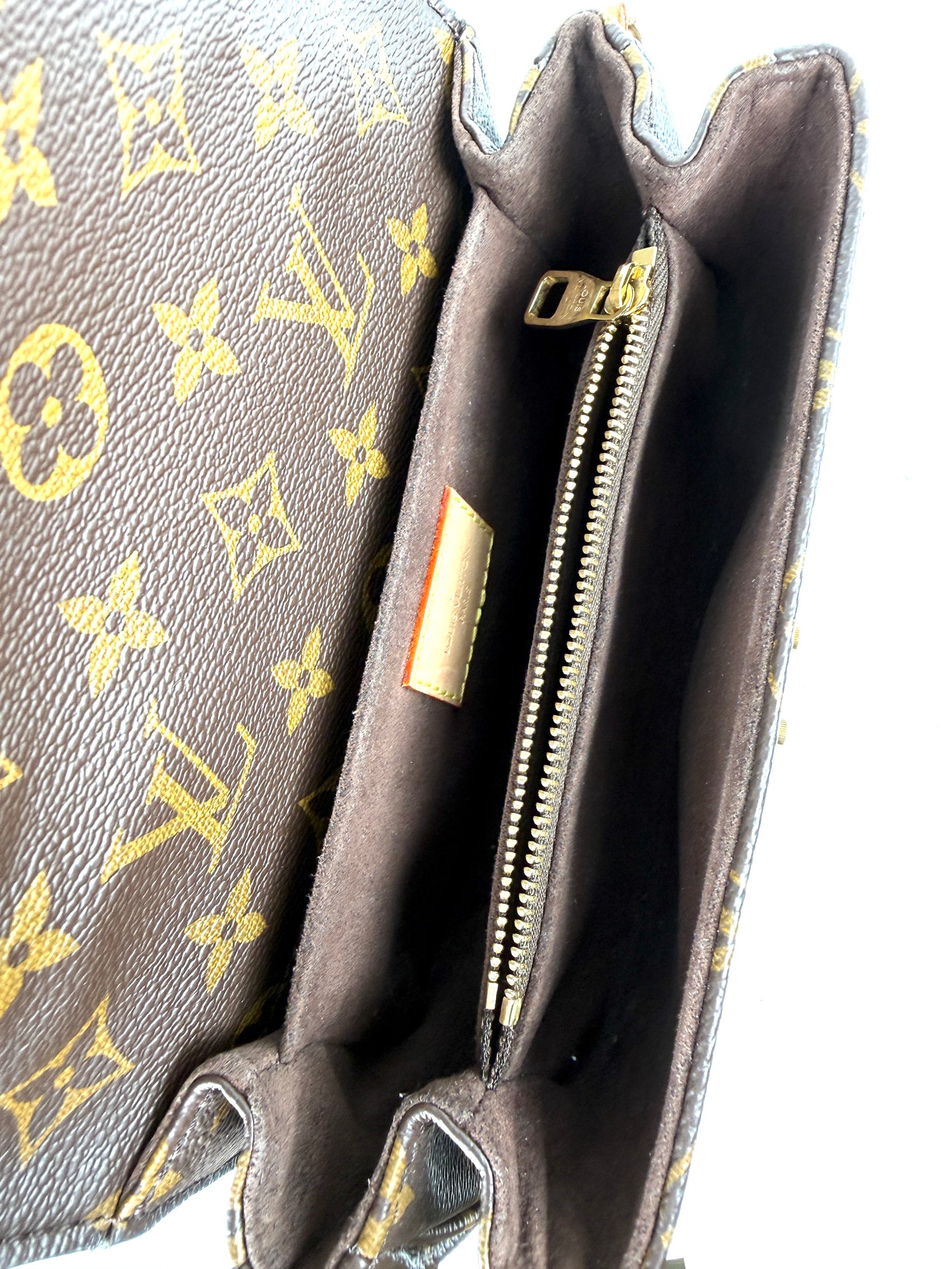 Louis Vuitton Pochette Metis East West Brown Monogram Crossbody Bag