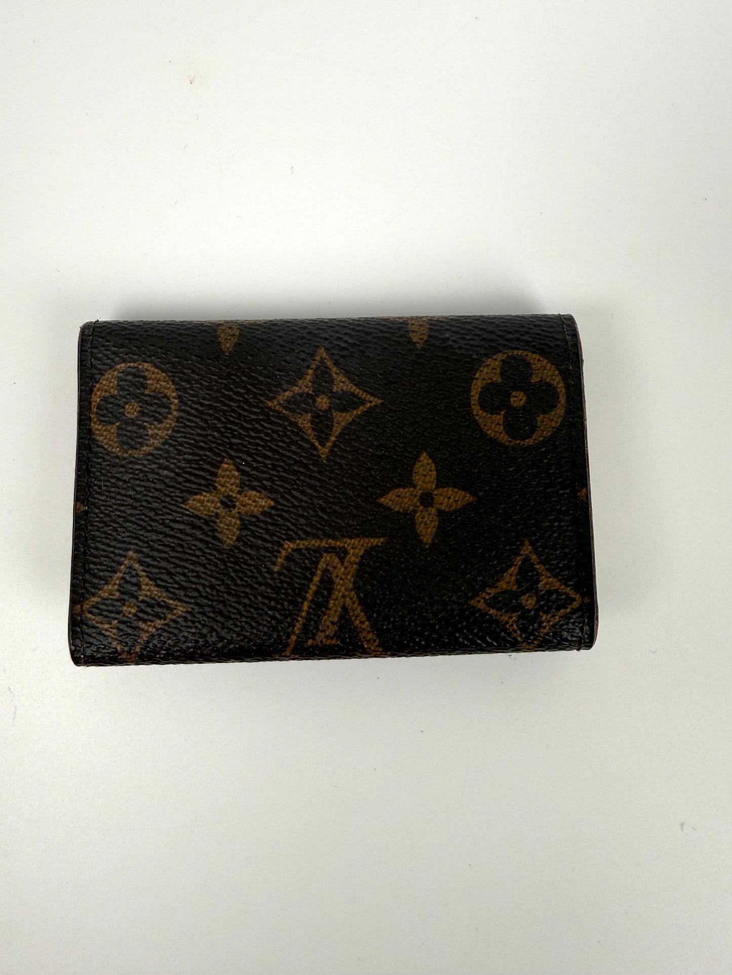 LOUIS VUITTON Monogram 6 Key Holder Case Brown Pink