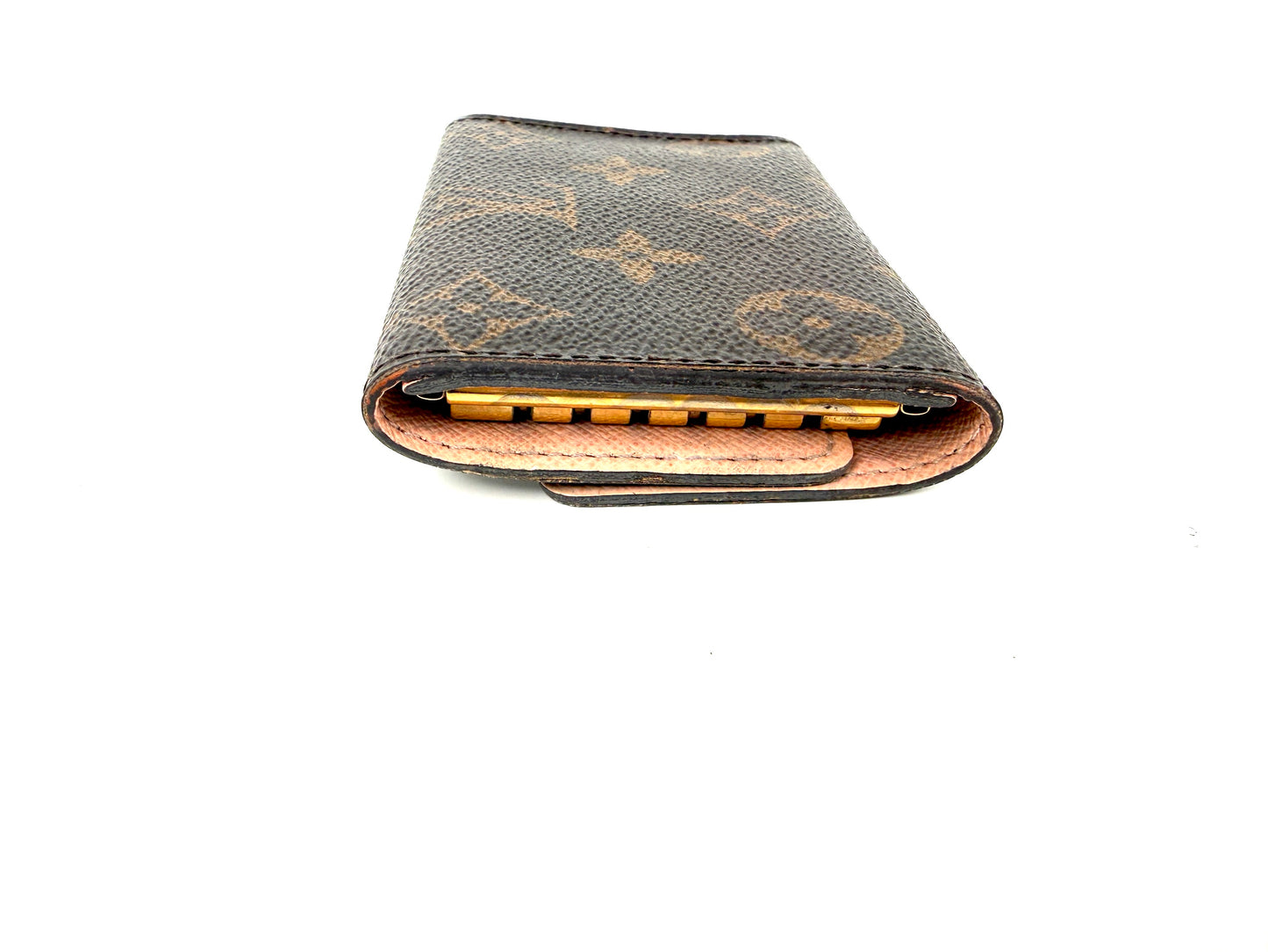 LOUIS VUITTON Monogram 6 Key Holder Case Brown Pink