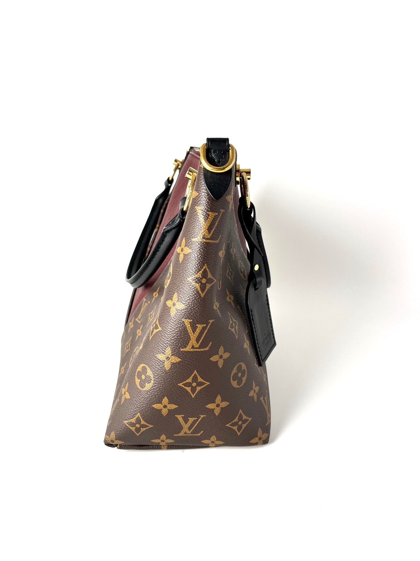 Louis Vuitton Monogram V MM Brown Bordeaux Tote Bag