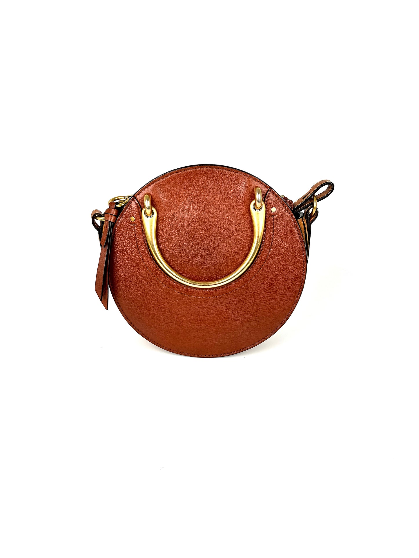 Chloe Small Pixie Leather Suede Brown Crossbody Top Handle Bag