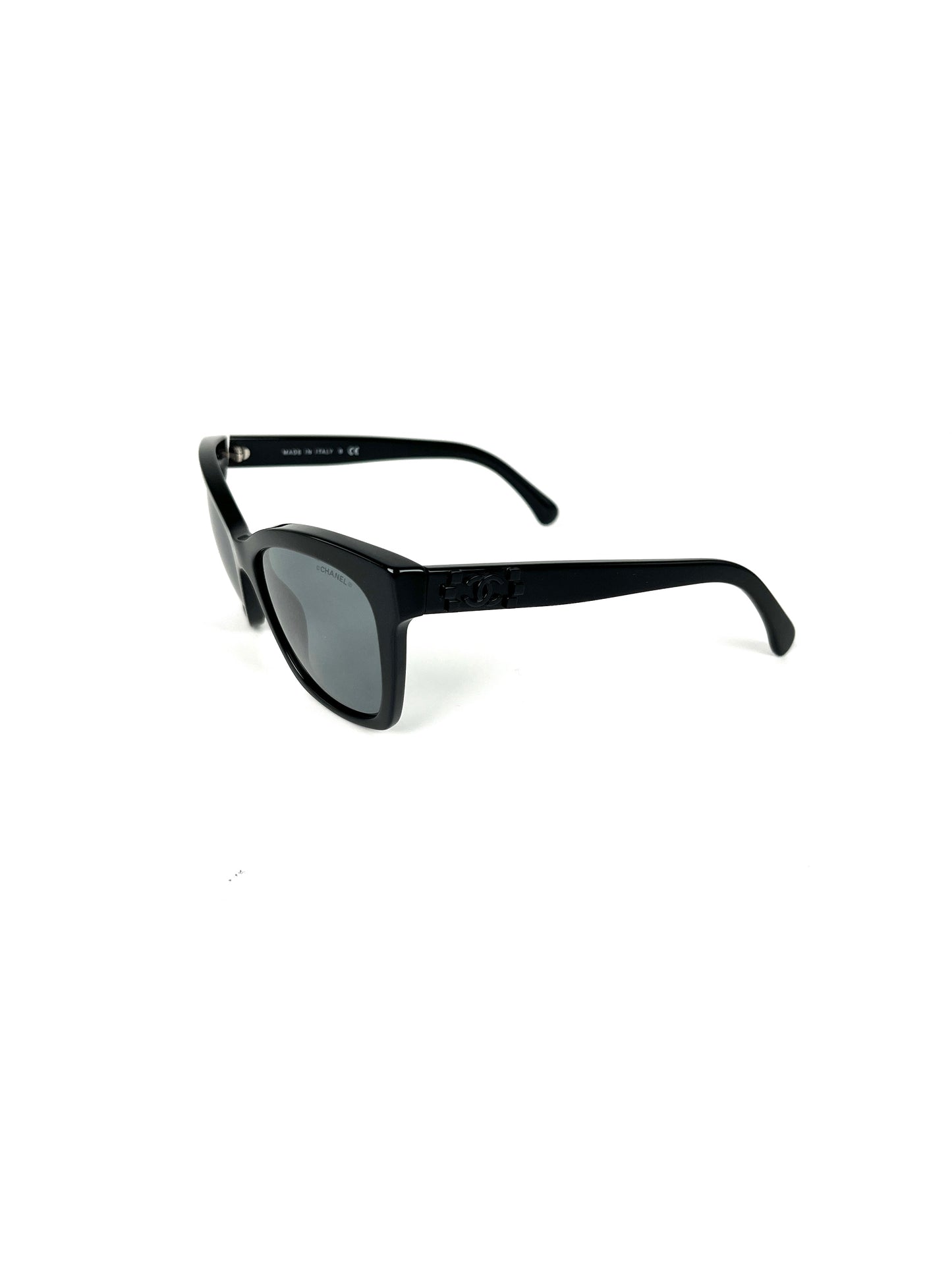 CHANEL Boy 5313 Acetate CC Butterfly Signature Black Sunglasses