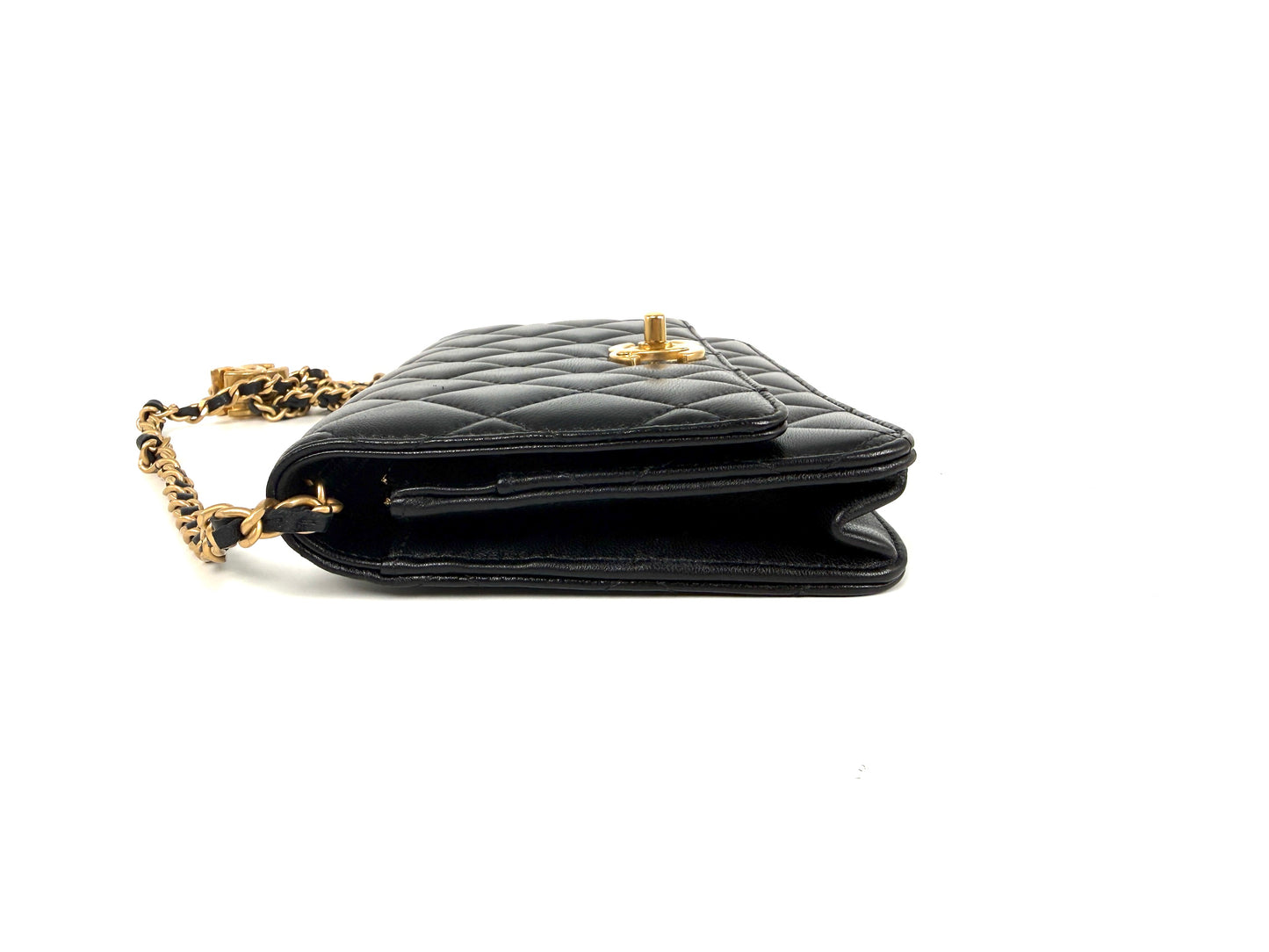 Chanel 2026 Lambskin Quilted Leather Adjustable Wallet on Chain WOC
