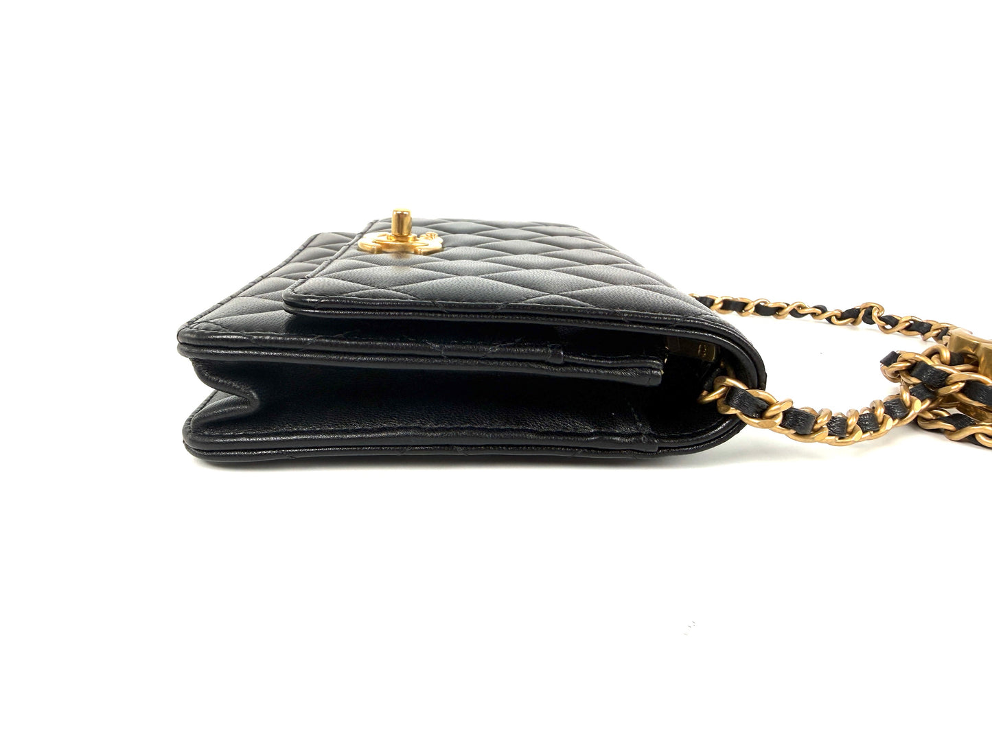 Chanel 2026 Lambskin Quilted Leather Adjustable Wallet on Chain WOC