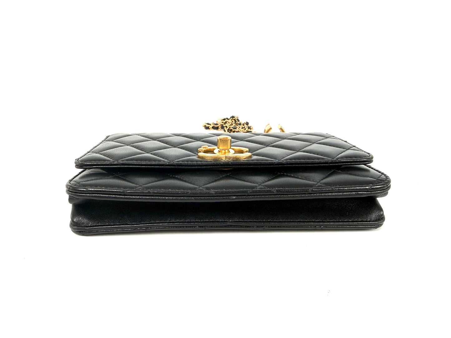 Chanel 2026 Lambskin Quilted Leather Adjustable Wallet on Chain WOC
