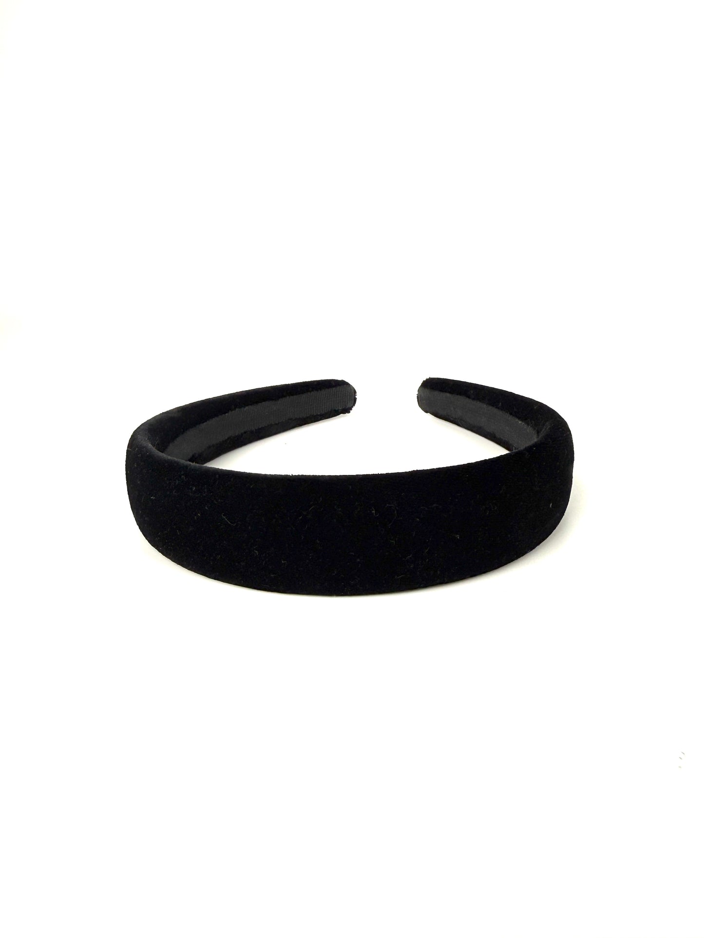 CHANEL CC Logo Black Velvet Headband