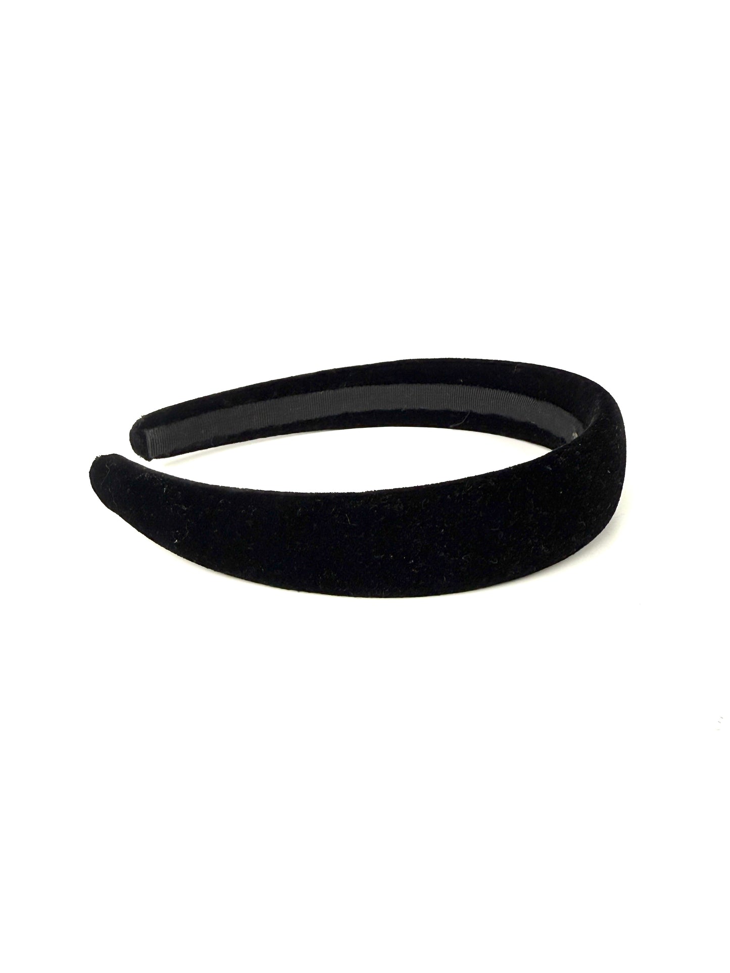 CHANEL CC Logo Black Velvet Headband