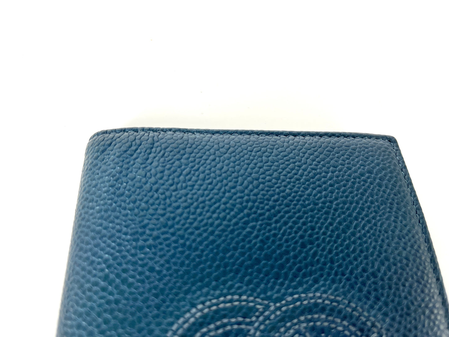 CHANEL Timeless CC 2019 Caviar Blue Passport Holder Case Cover