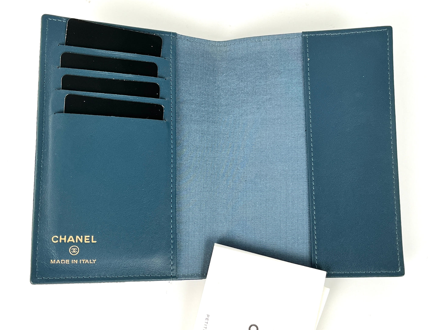 CHANEL Timeless CC 2019 Caviar Blue Passport Holder Case Cover