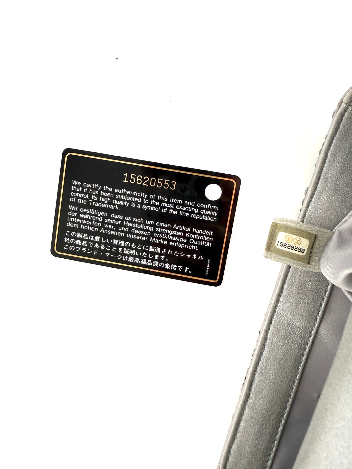 CHANEL Classic Rectangular Mini Sequin Silver Single Flap Crossbody Bag