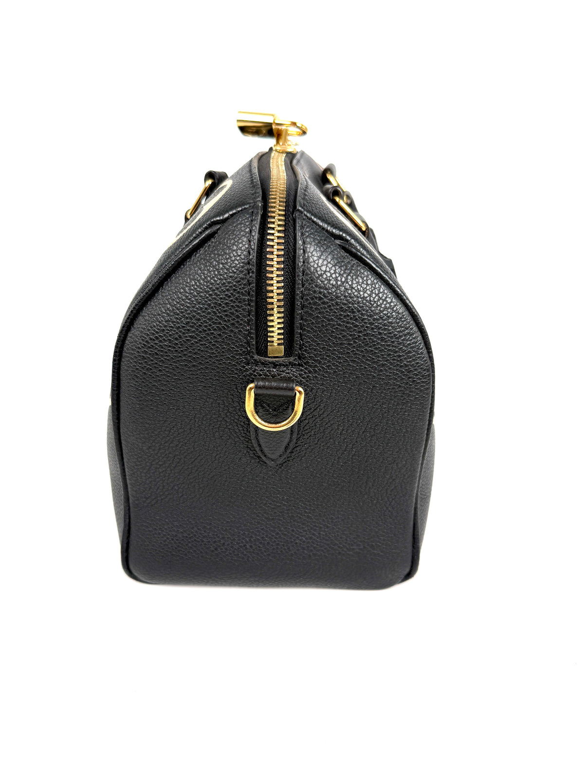 Louis Vuitton Empreinte Giant Monogram Speedy 25 Bandouliere Black Beige Leather Bag