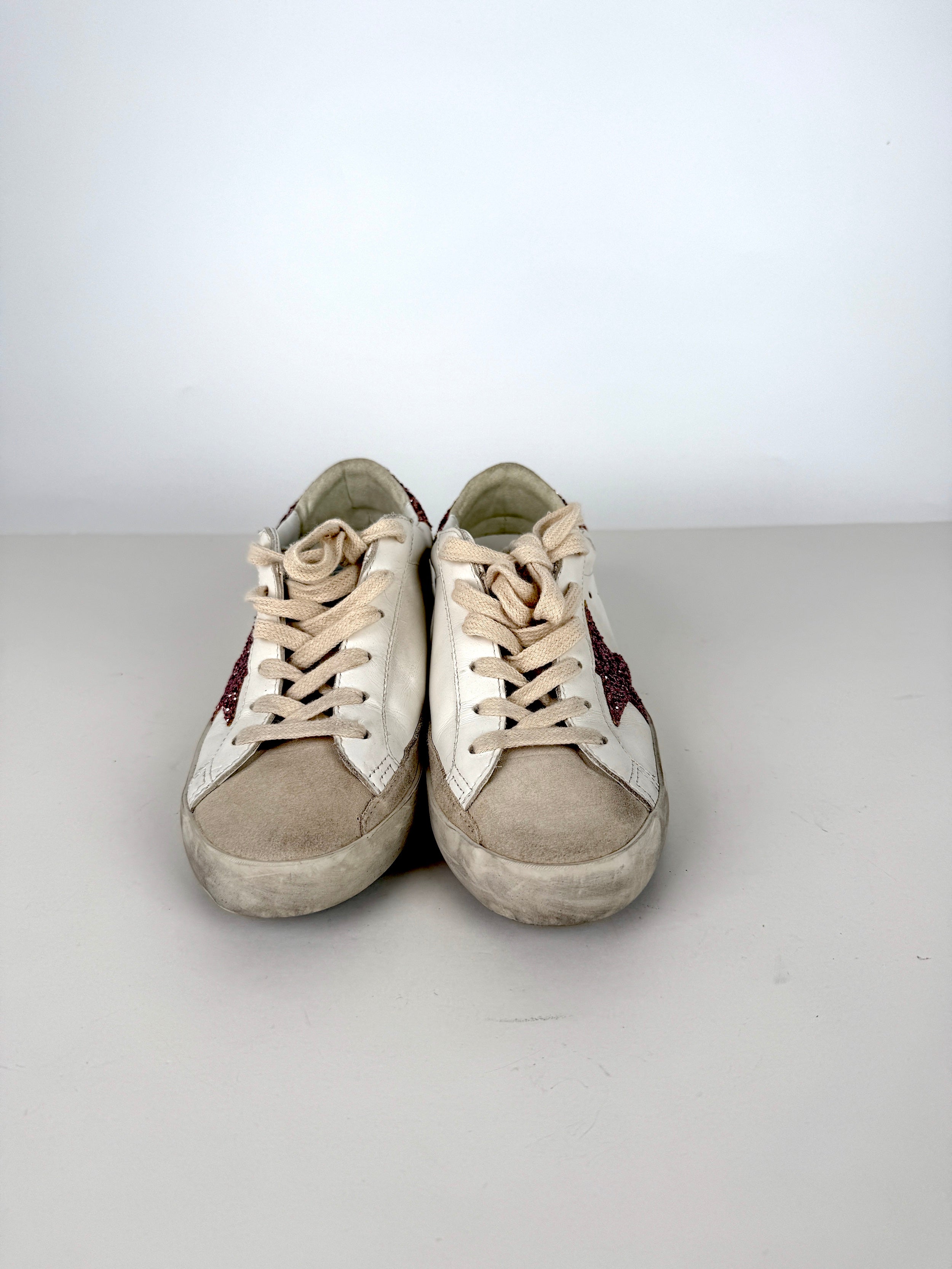 Golden Goose Superstar White Pink Glitter Low Top Private Edition