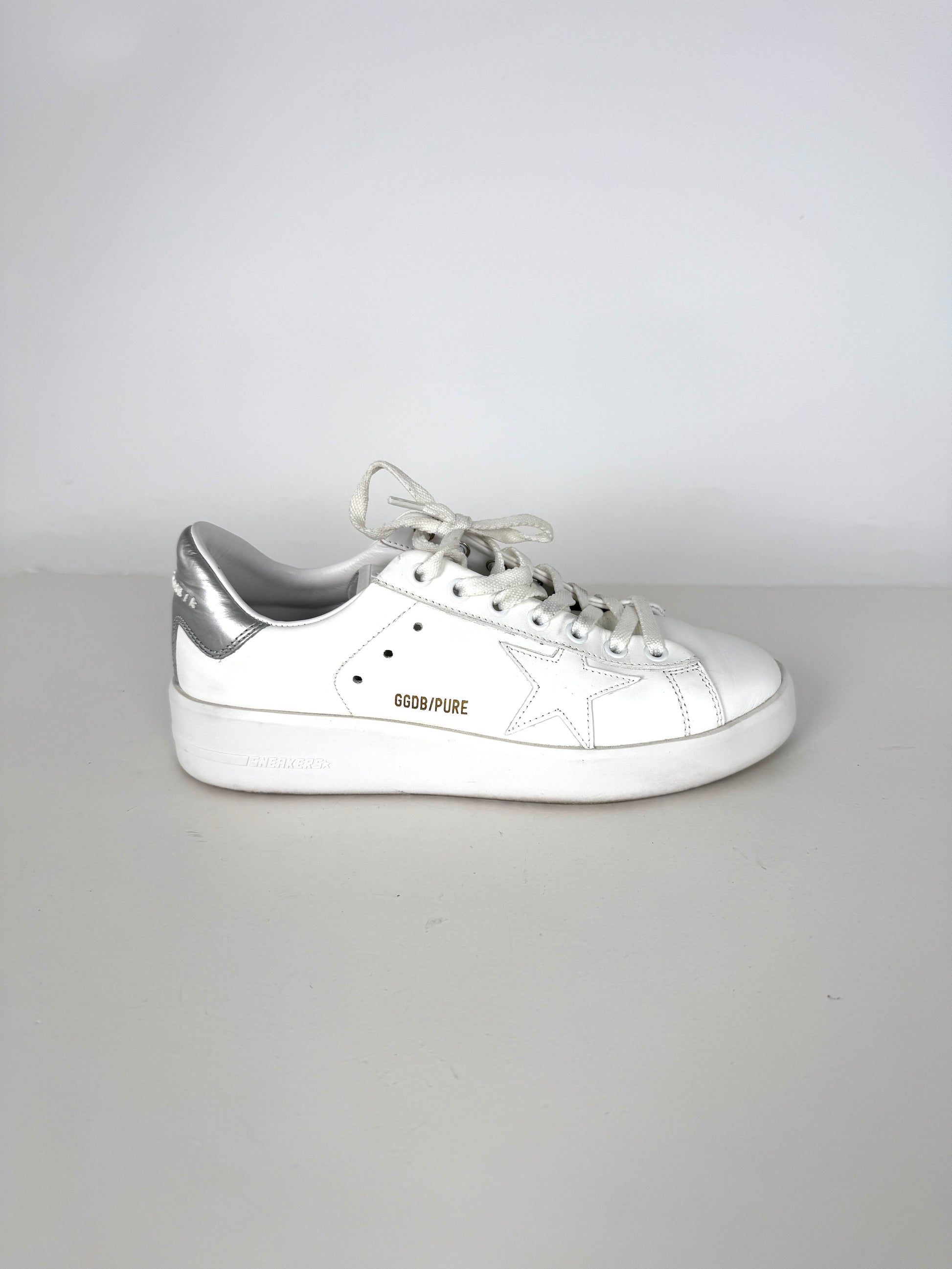 Golden Goose White Pure Star Vegan Sneakers 38 8