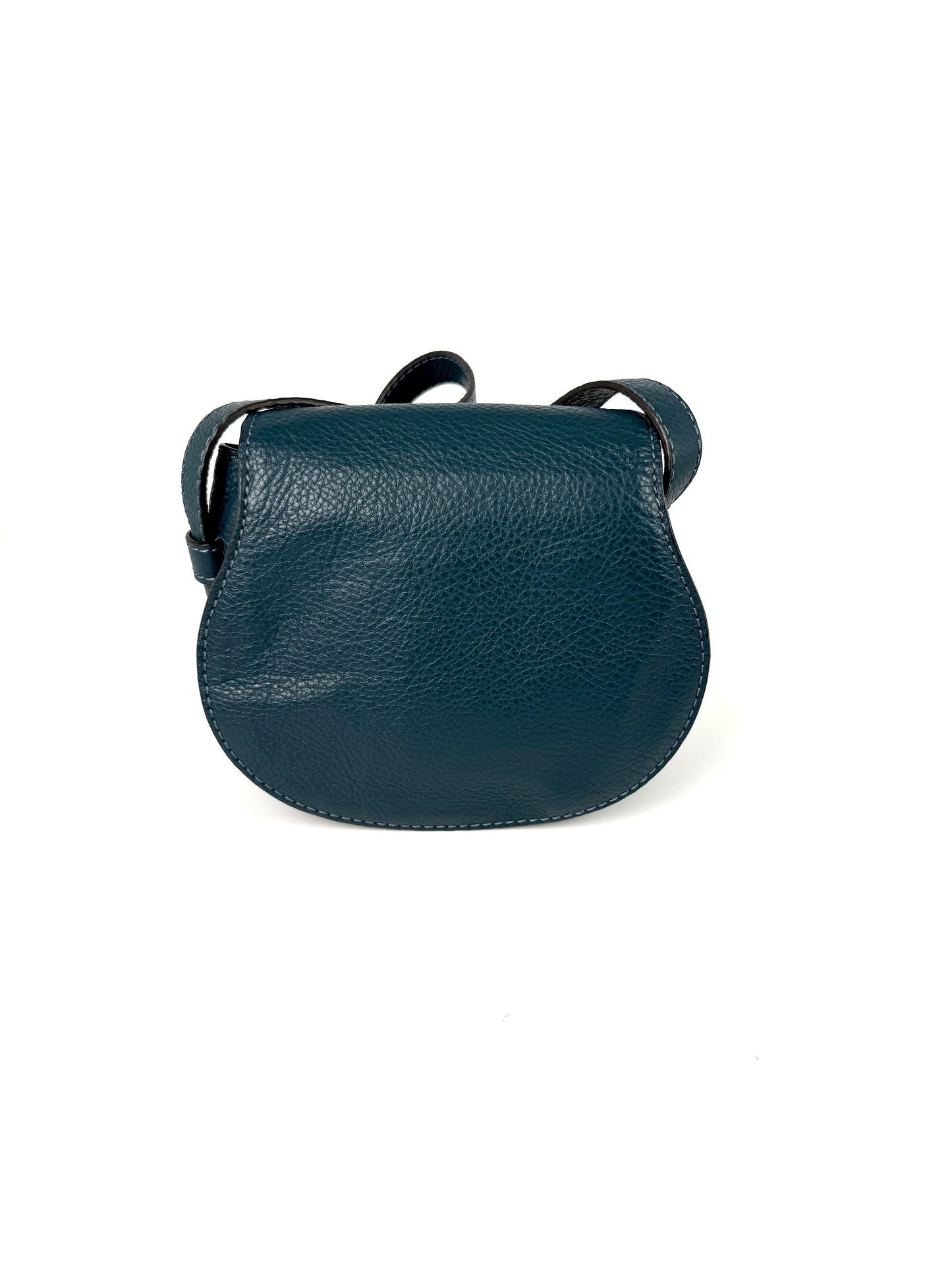Chloe Marcie Small Blue Leather Crossbody Bag