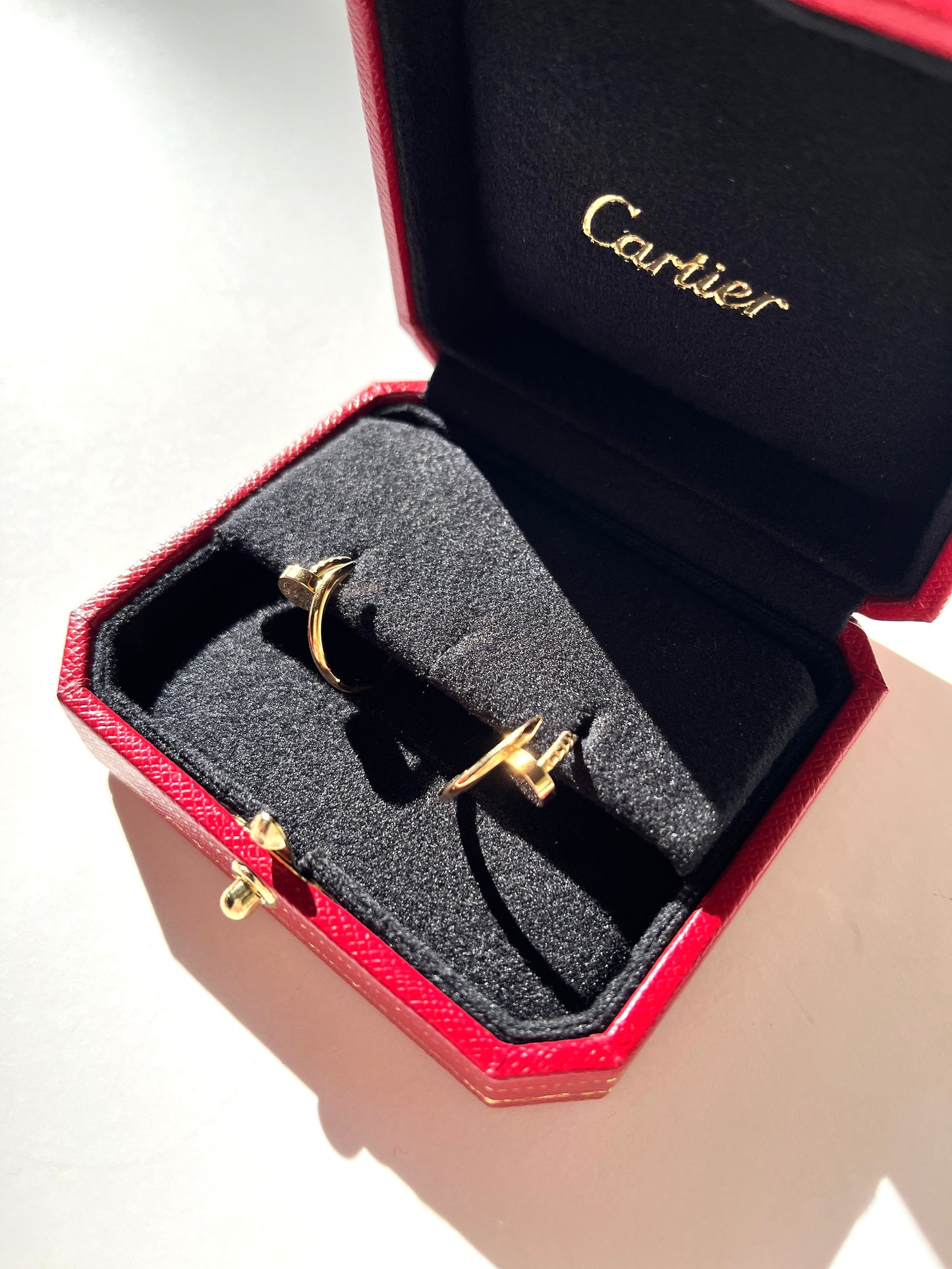 Cartier Gold Juste Un Clou Hoop Small 18K Gold Earrings