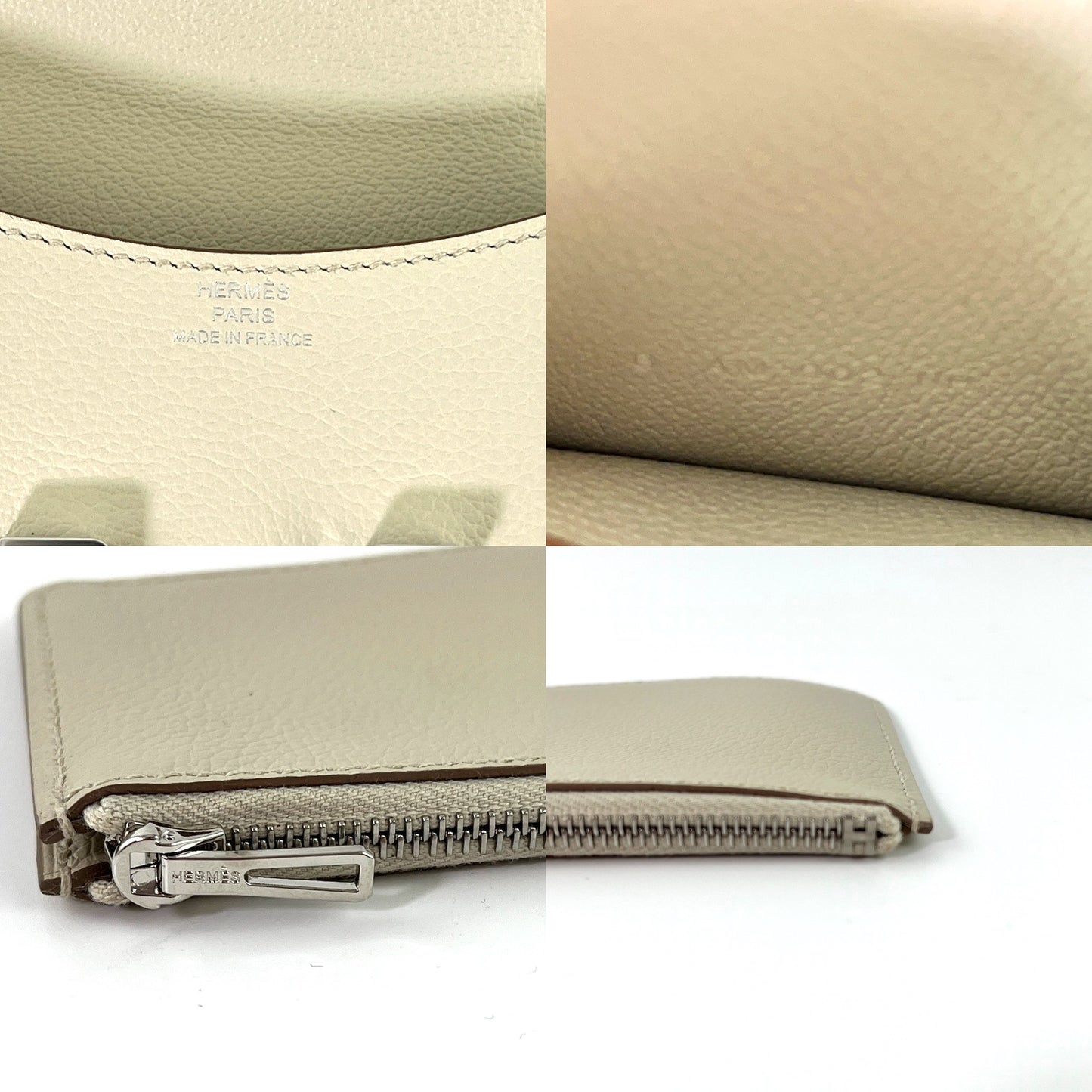 New HERMES Constance Slim Compact Beton Wallet Belt Bag