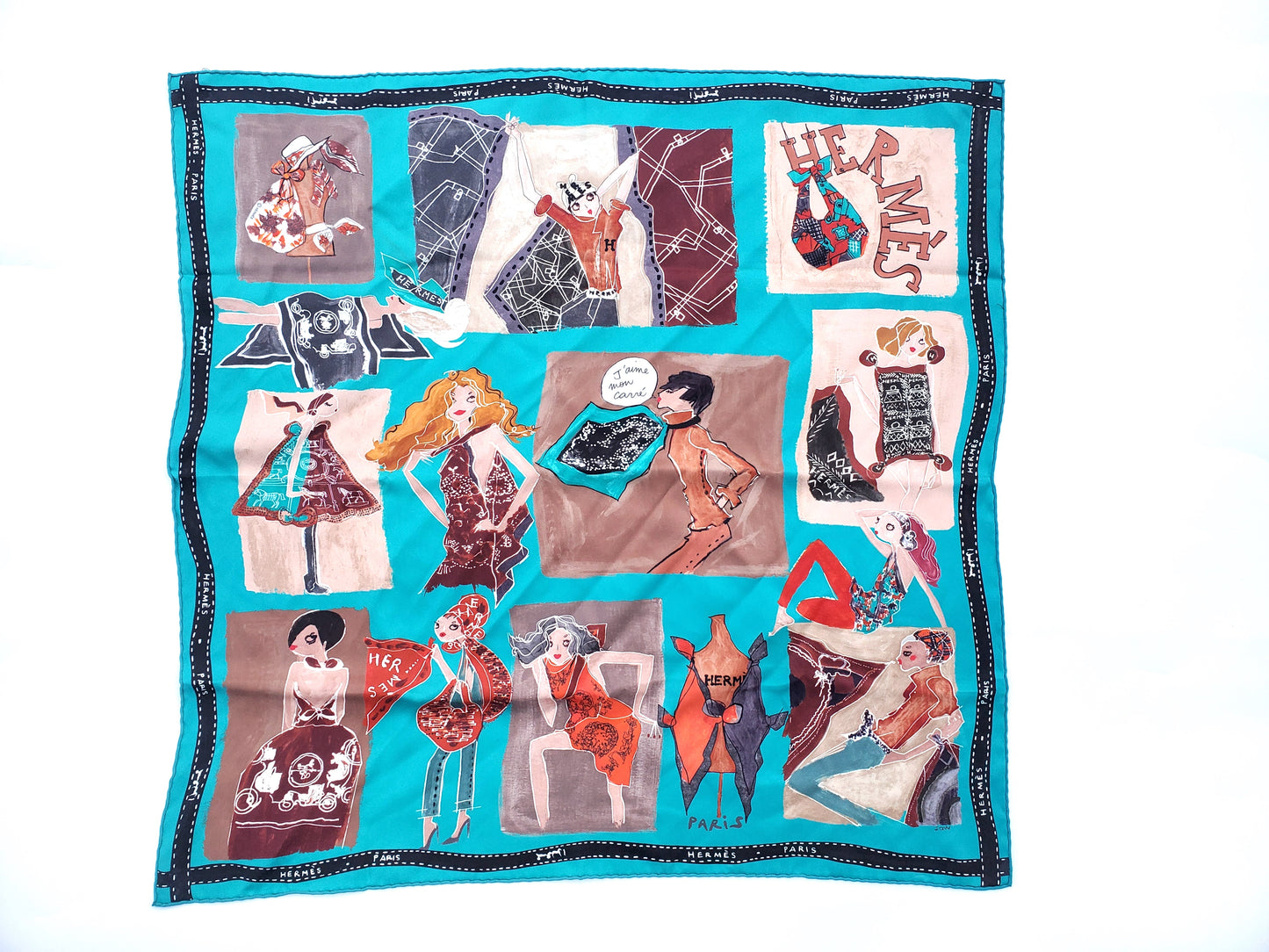 Hermes J’aime Mon Carré Silk Square Scarf