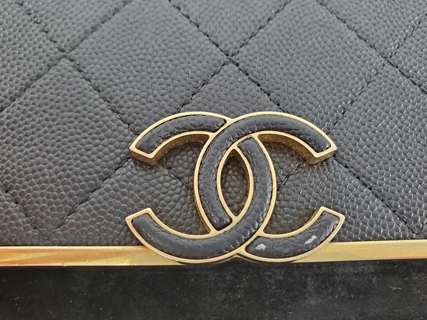 Chanel 2019 Leather Suede Wallet On The Chain Crossbody Bag